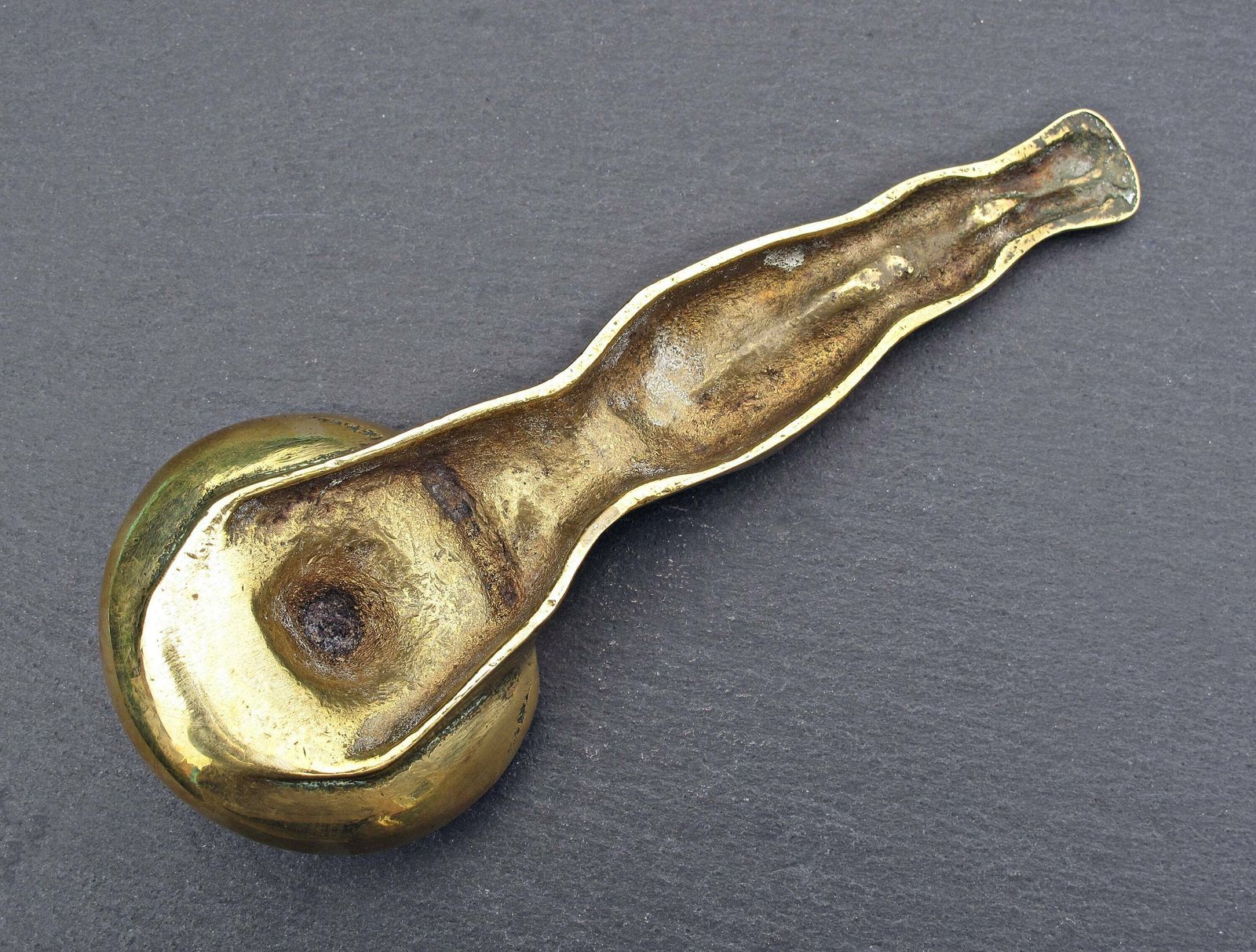 photo for sale Brass Sunbathing Lady Ashtray   Sunbathing Lady With Sombrero Ashtray