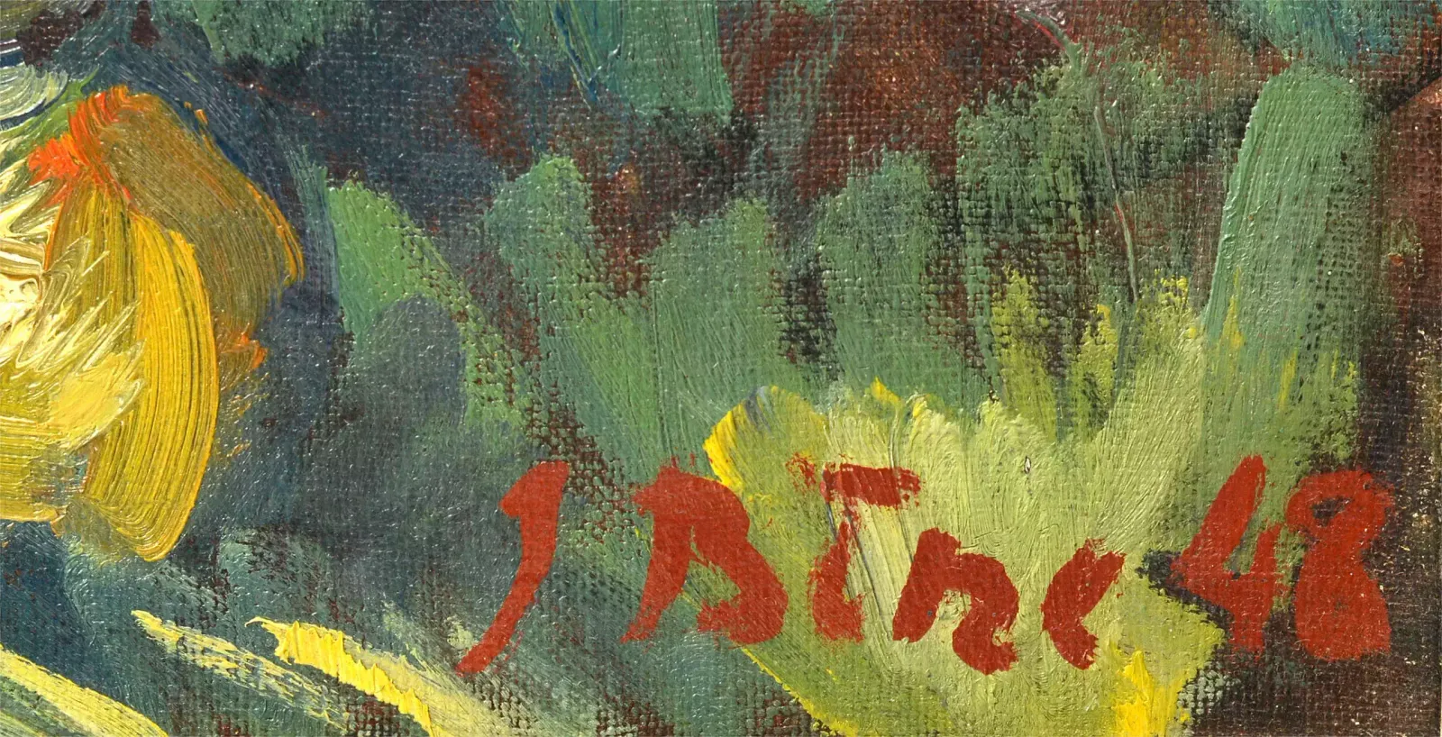 Oil Painting Mower At Rest By Jekabs Bine photo furniture