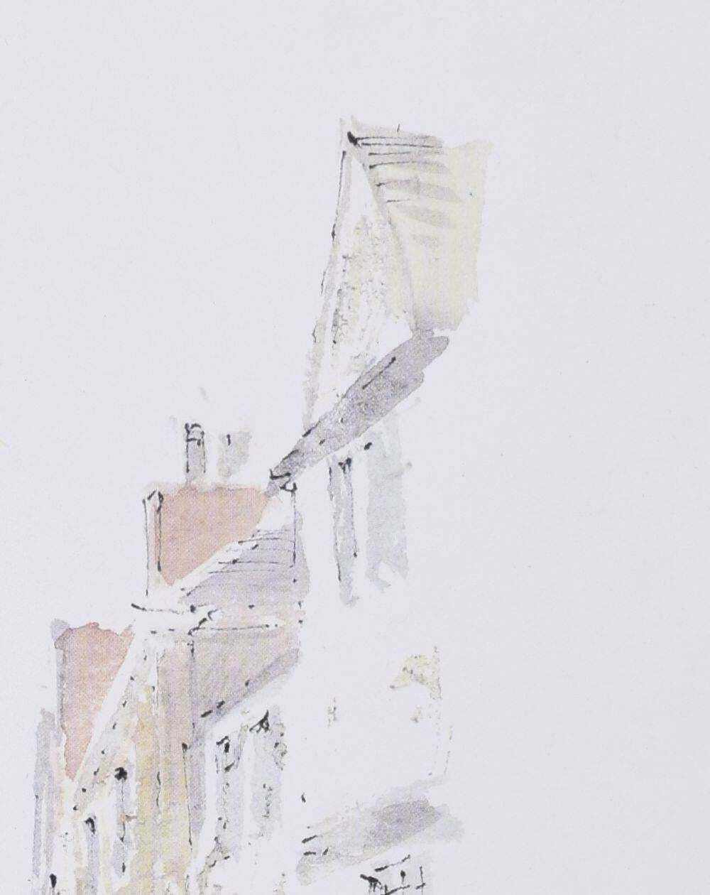 Hugh Casson Lincoln College, Oxford Lithograph By Hugh Casson 1989 photo for sale