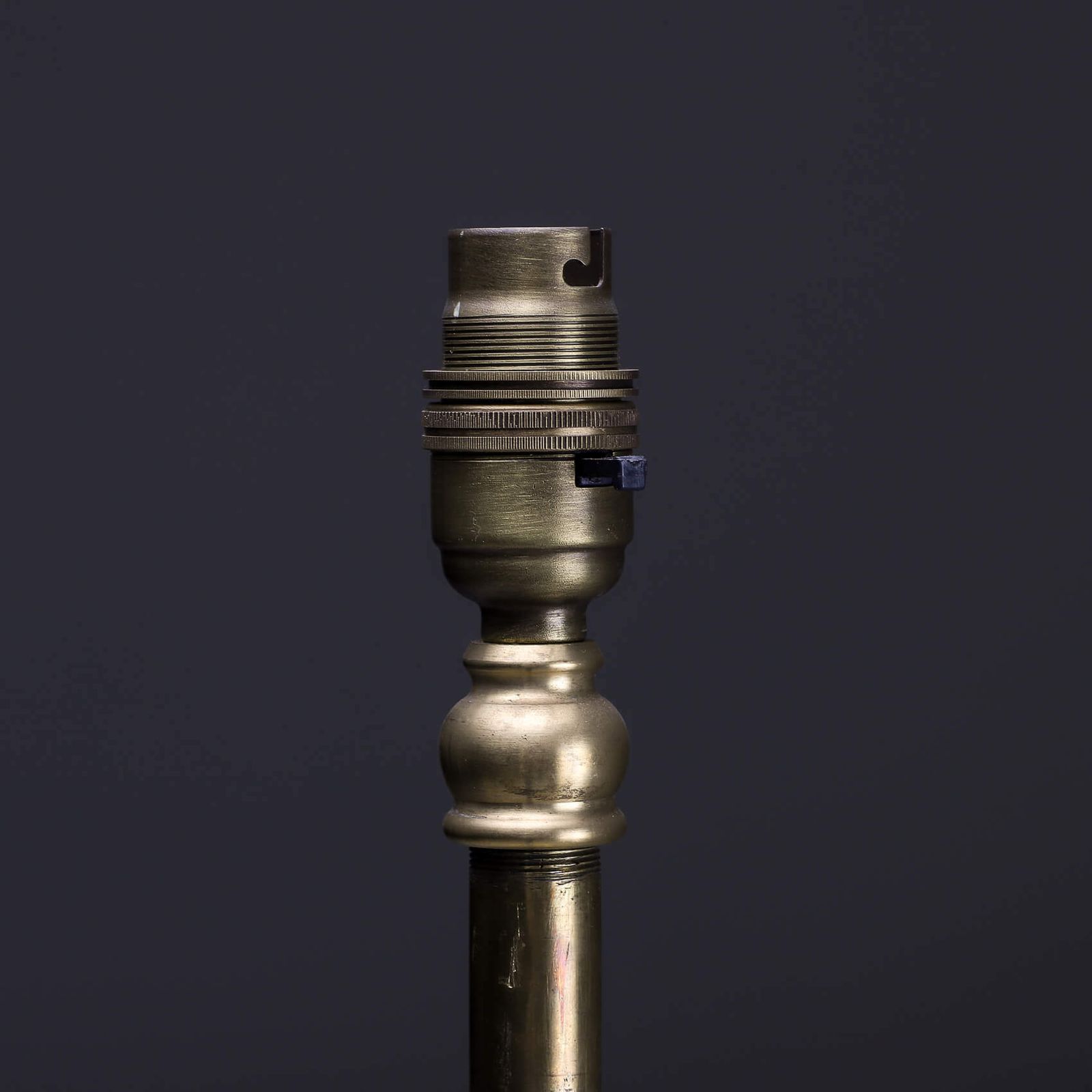 Aged Brass Ornate Floor Lamp, 1800s photo vintage