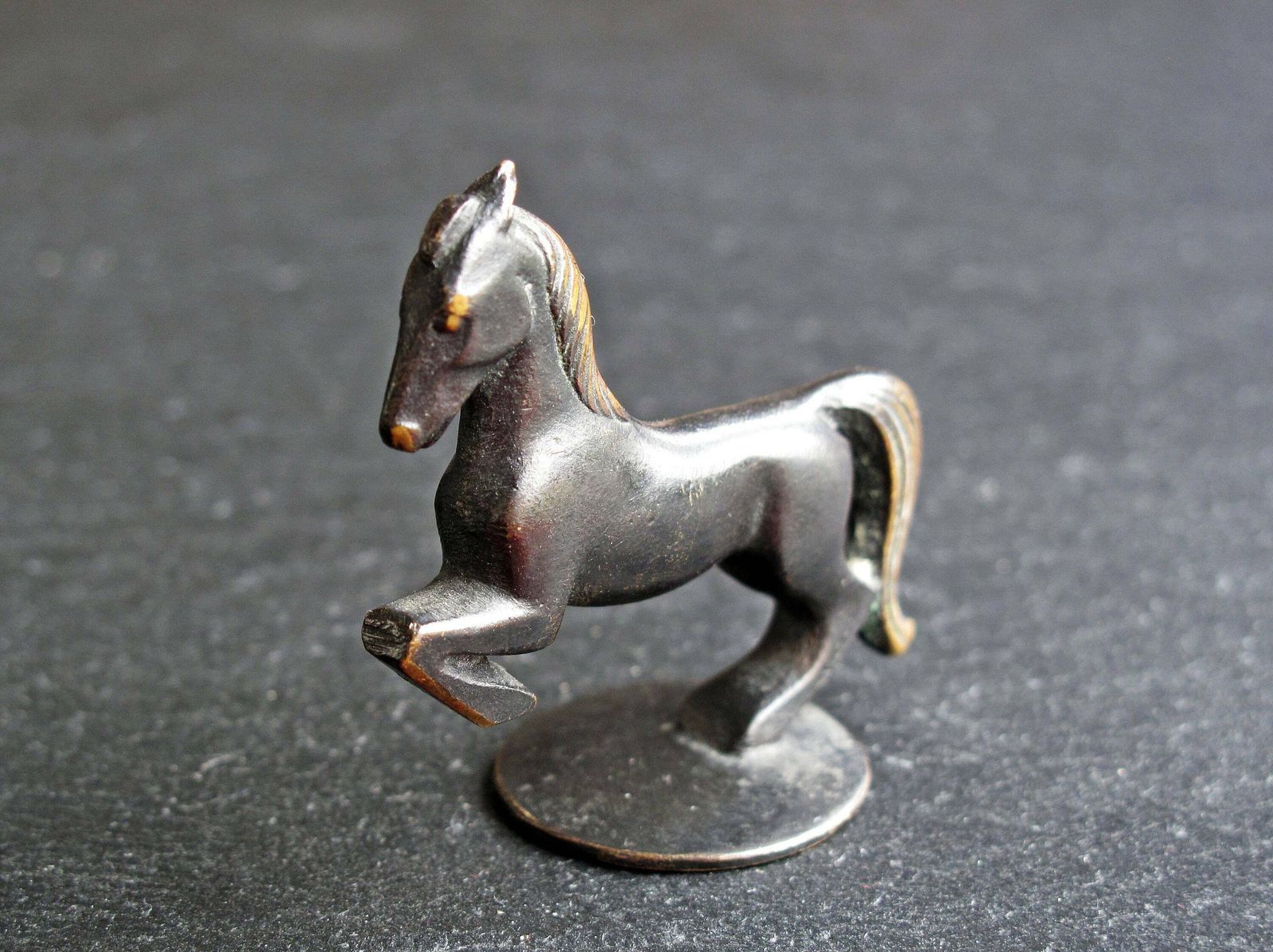 Richard Rohac Small Horse   Blackened Brass Small Horse By Richard Rohac Of Austria photo Art