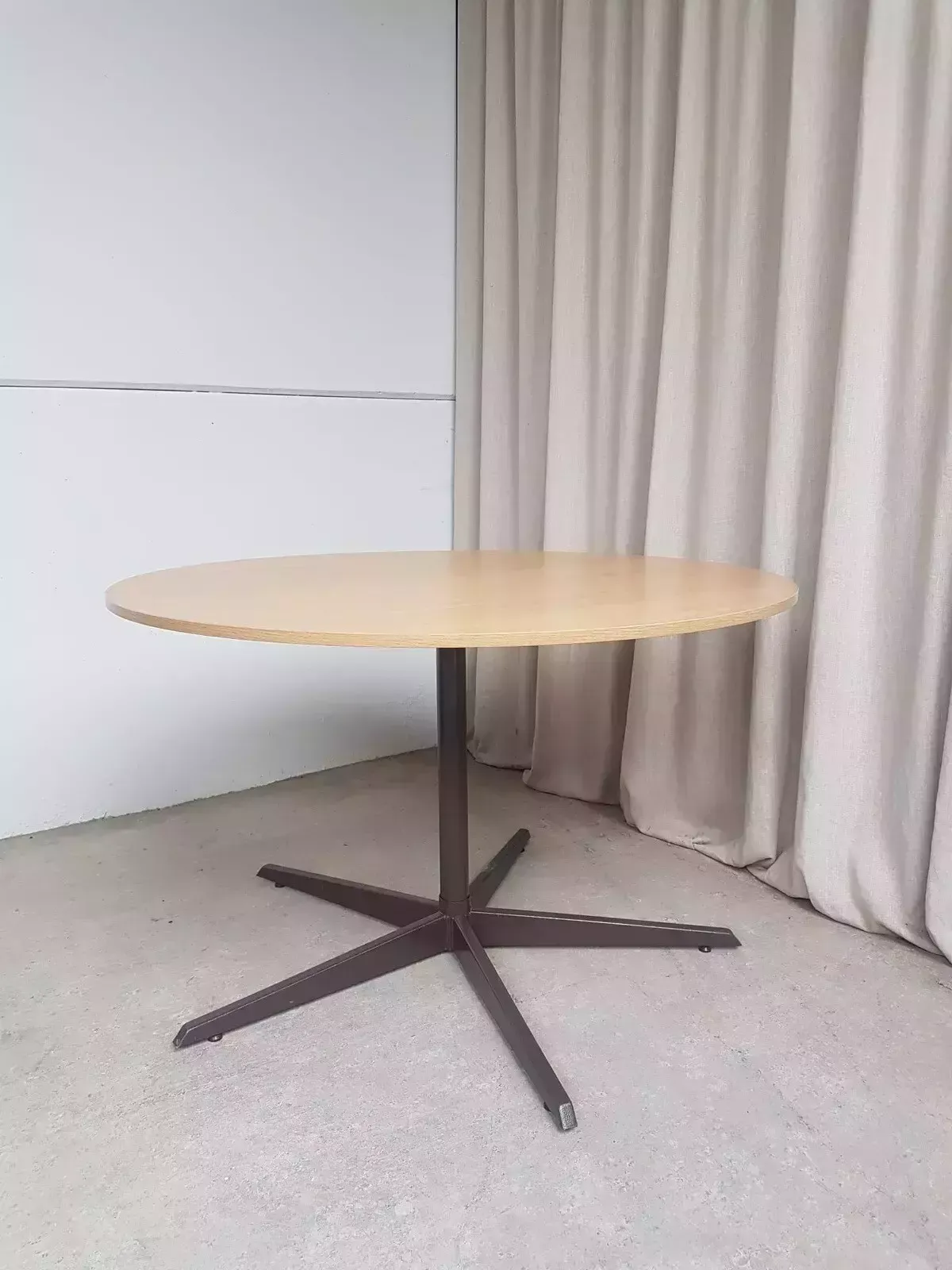 photo for sale Vtg Mid Century Circular Melamine Modernist Dining Table Danish Retro R500