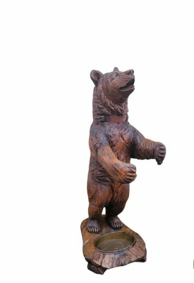 Black Forest, Bear Umbrella Stand, Late 19th Early 20th Centuryflag