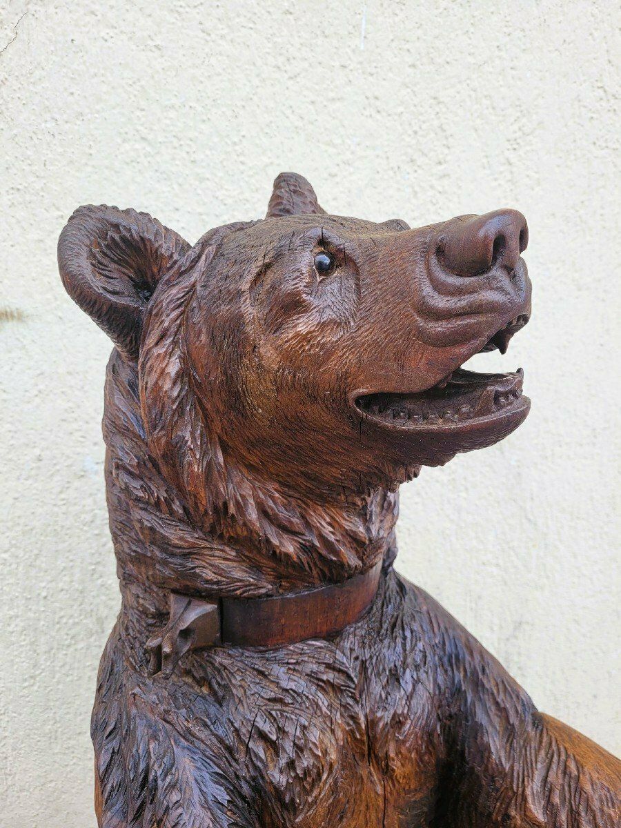 Black Forest, Bear Umbrella Stand, Late 19th Early 20th Centuryflag photo for sale
