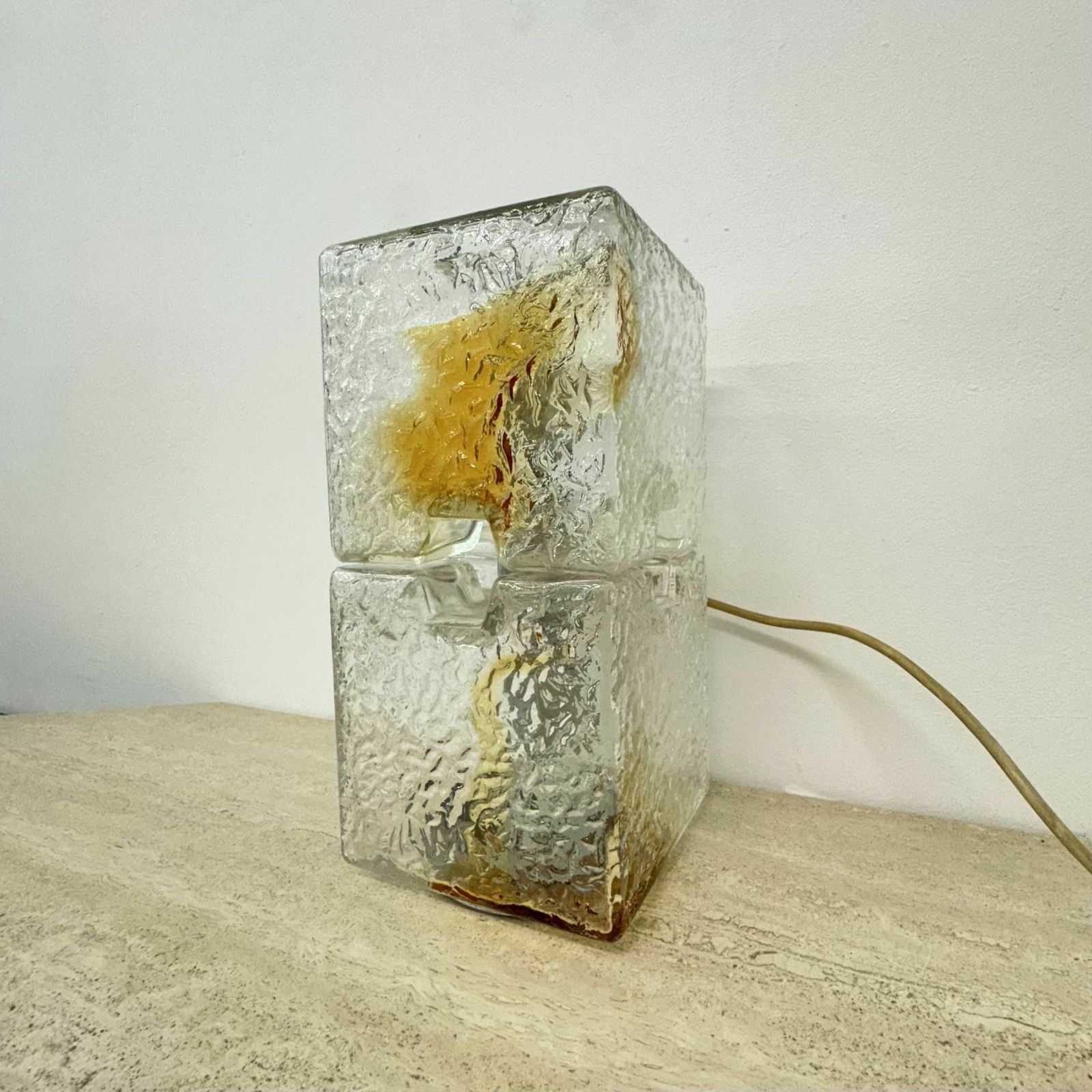 Murano Glass Table Lamp By Toni Zuccheri For Mazzega, 1970s photo Lighting