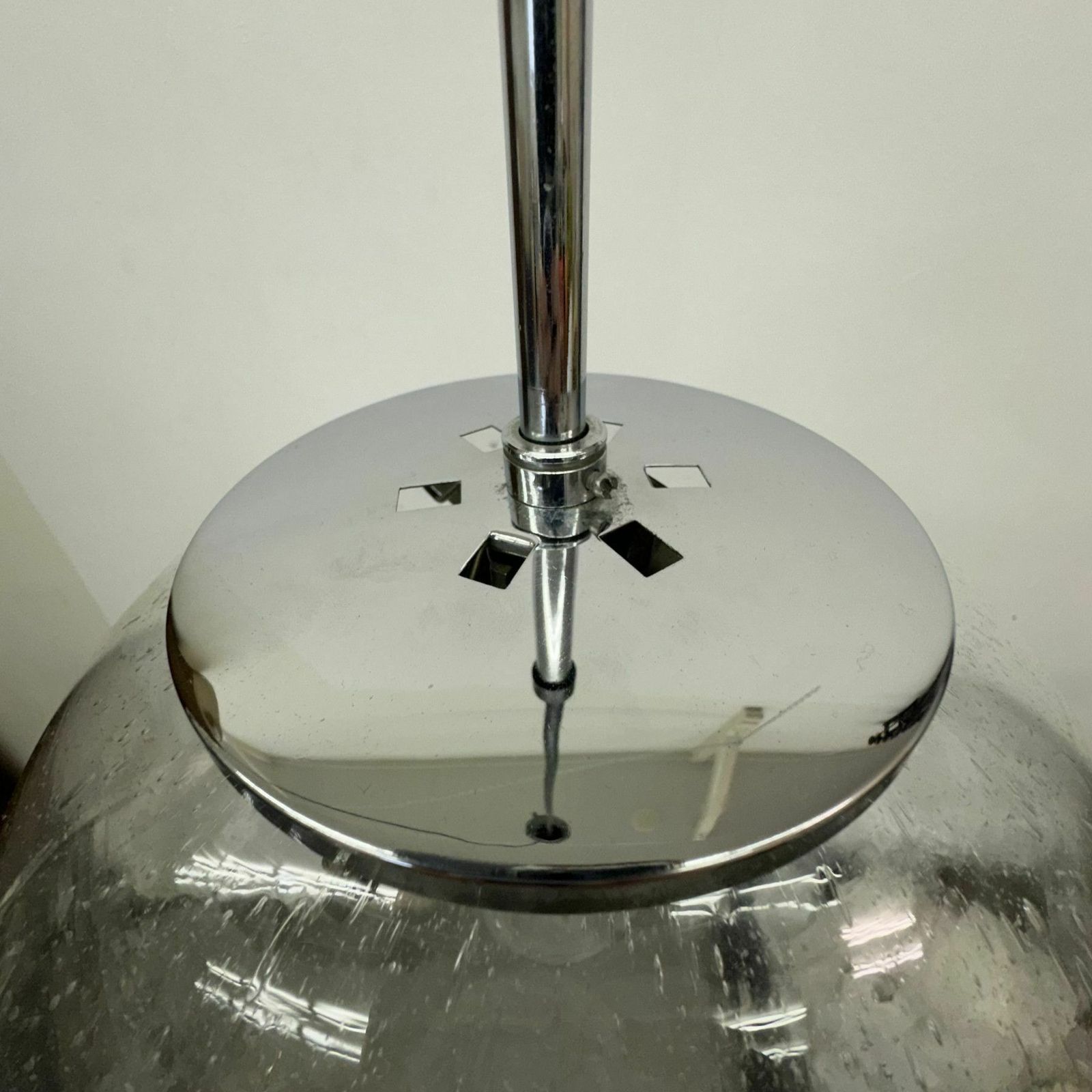 Large Limburg Glashütte Hanging Lamp Globe 1970s Germany photo buy