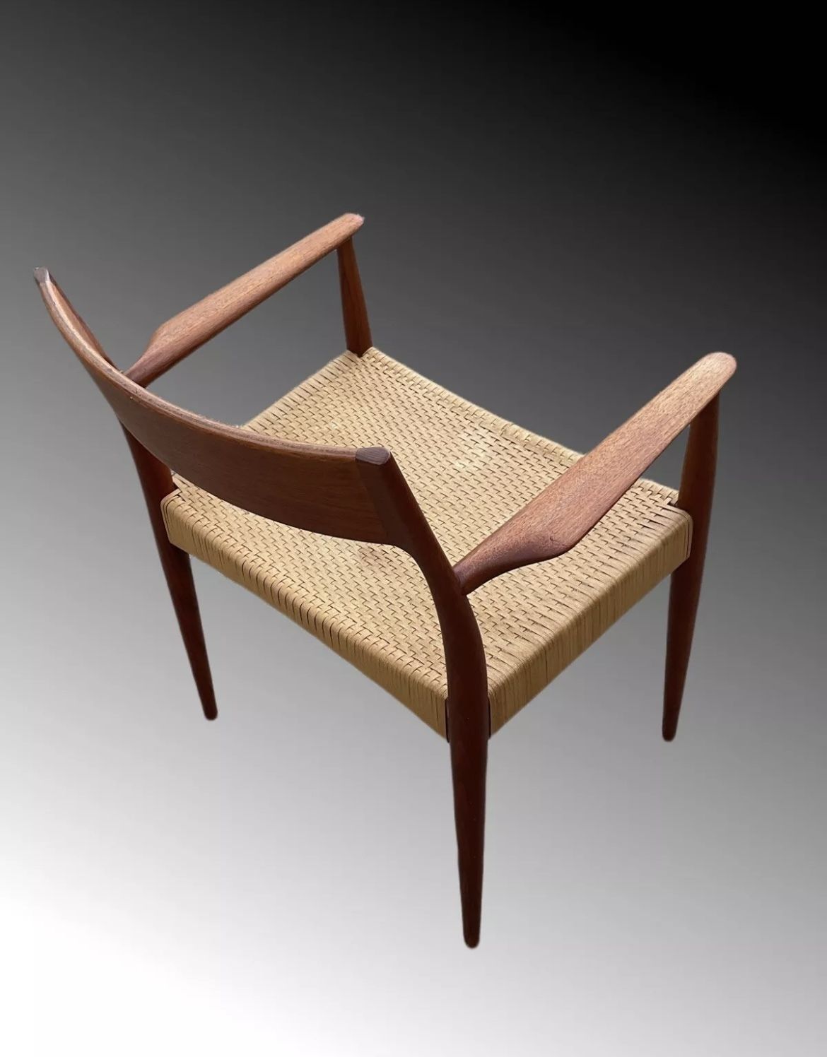 1085.0 Danish Modern Chair By Enjar Larsen & Bender Madsen For Willy Beck, Mid Century Style photo