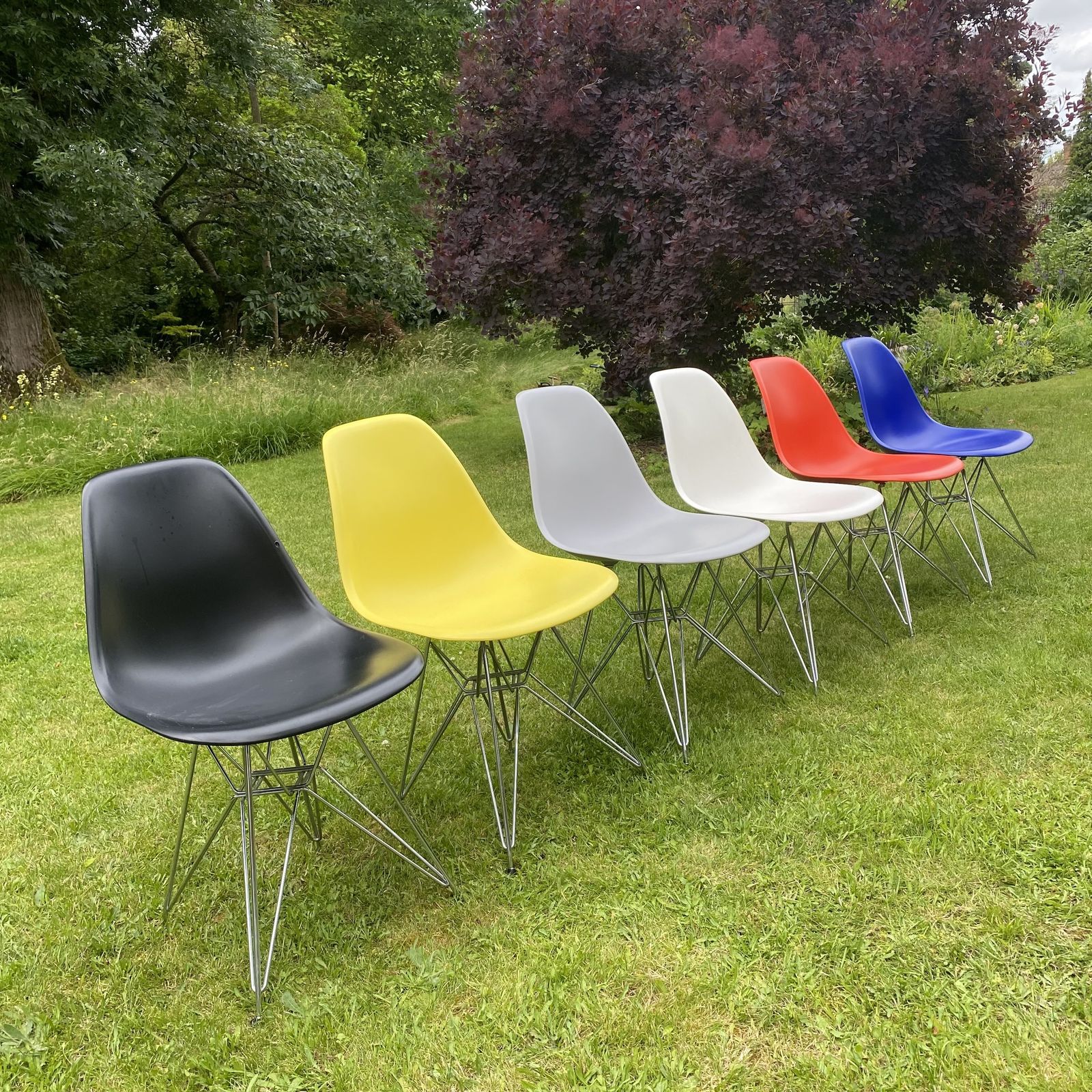 Six Vitra Eames Dsr Chairs Re photo furniture