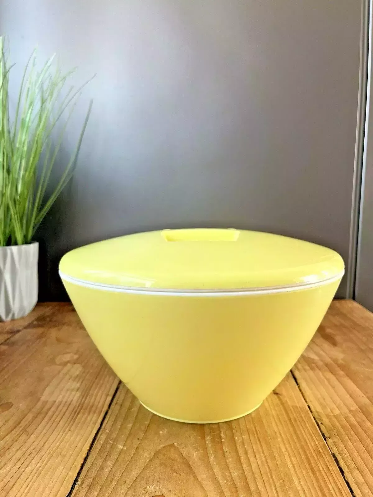 Vintage Retro 70's Canary Yellow Plastic Ufo Ice Bucket Cocktail Bar Accessory photo furniture