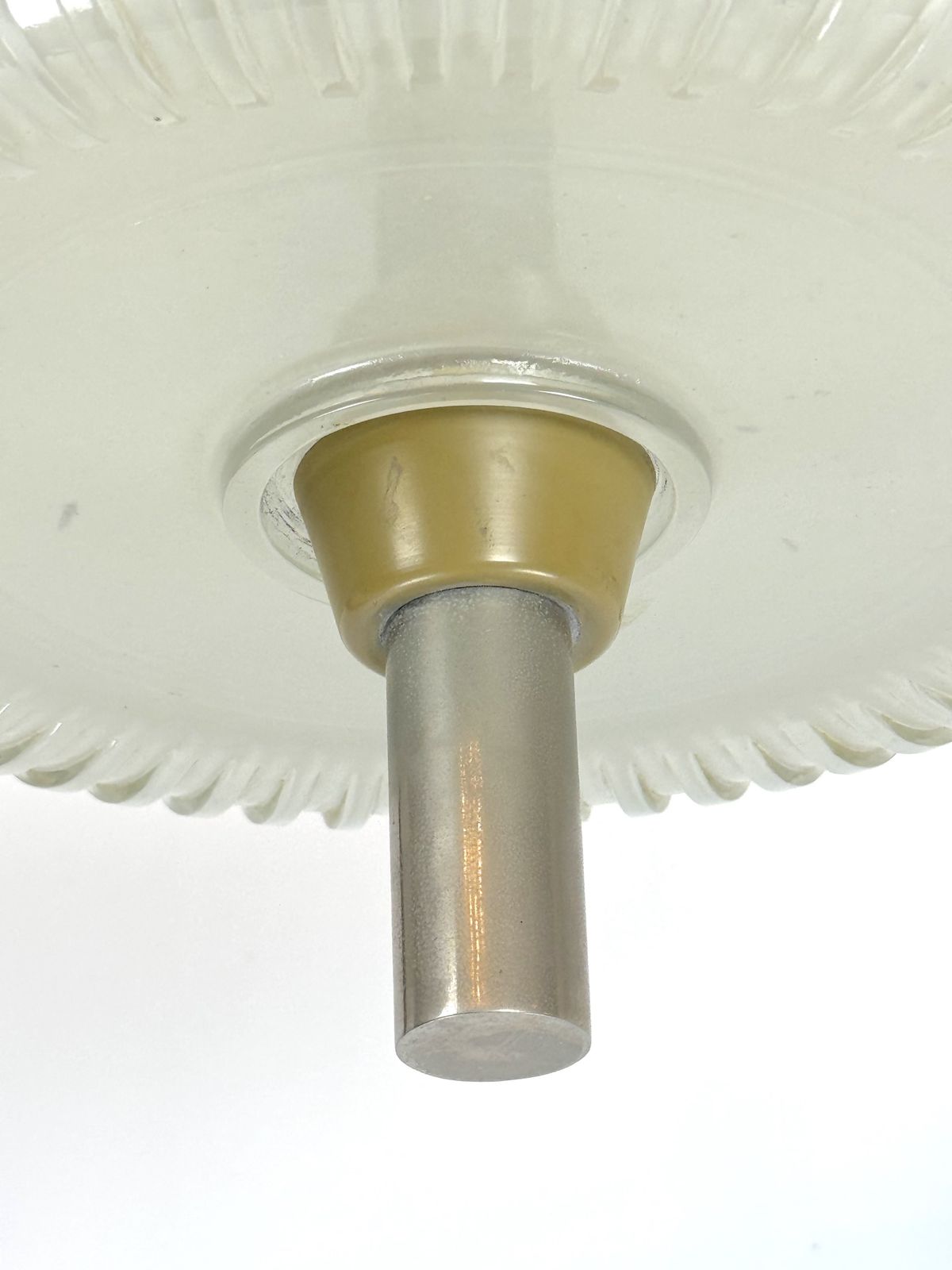 Seguso, Art Deco Glass And Metal Chandelier From 40s. photo vintage