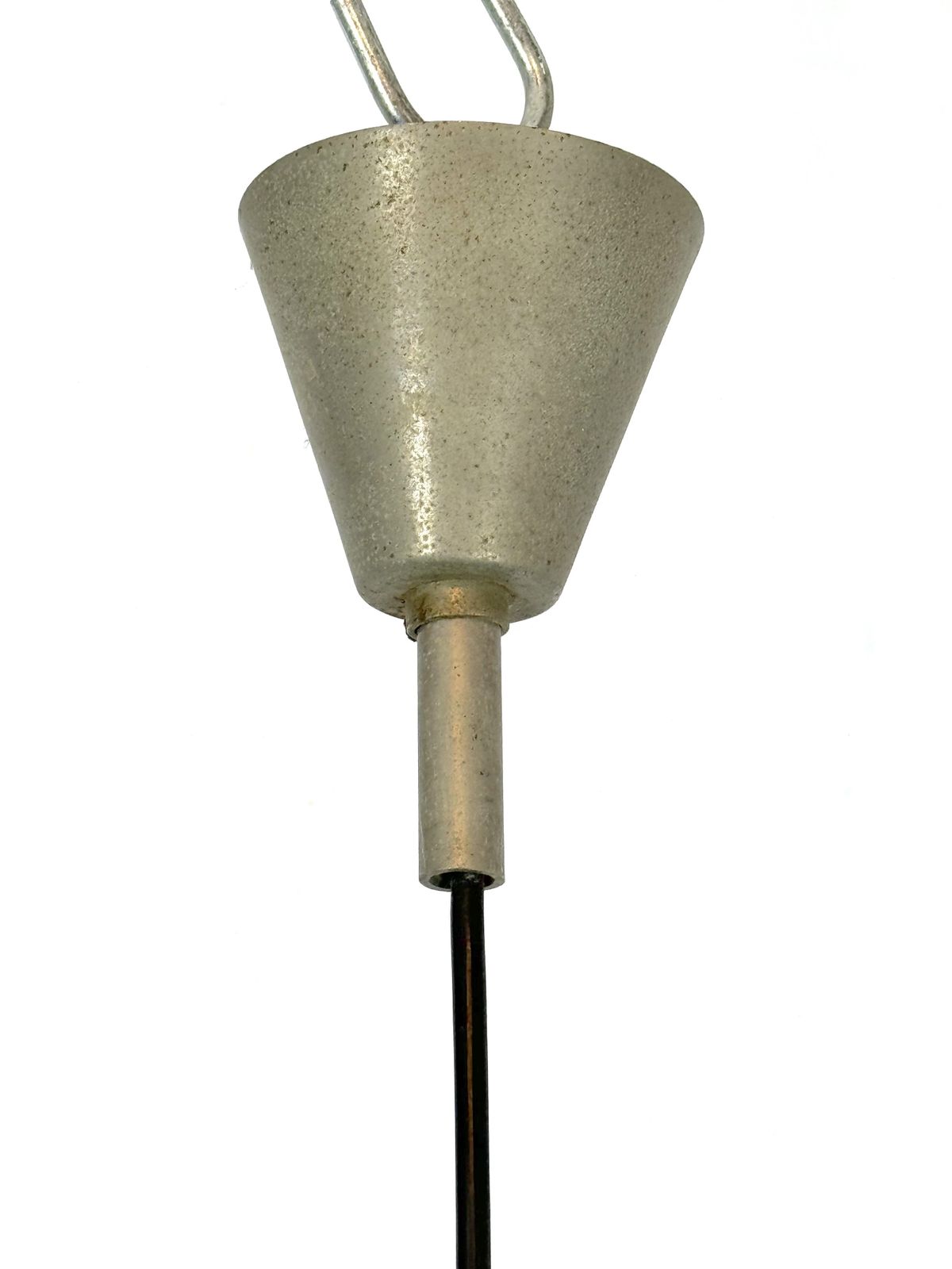 Lighting Seguso, Art Deco Glass And Metal Chandelier From 40s. photo