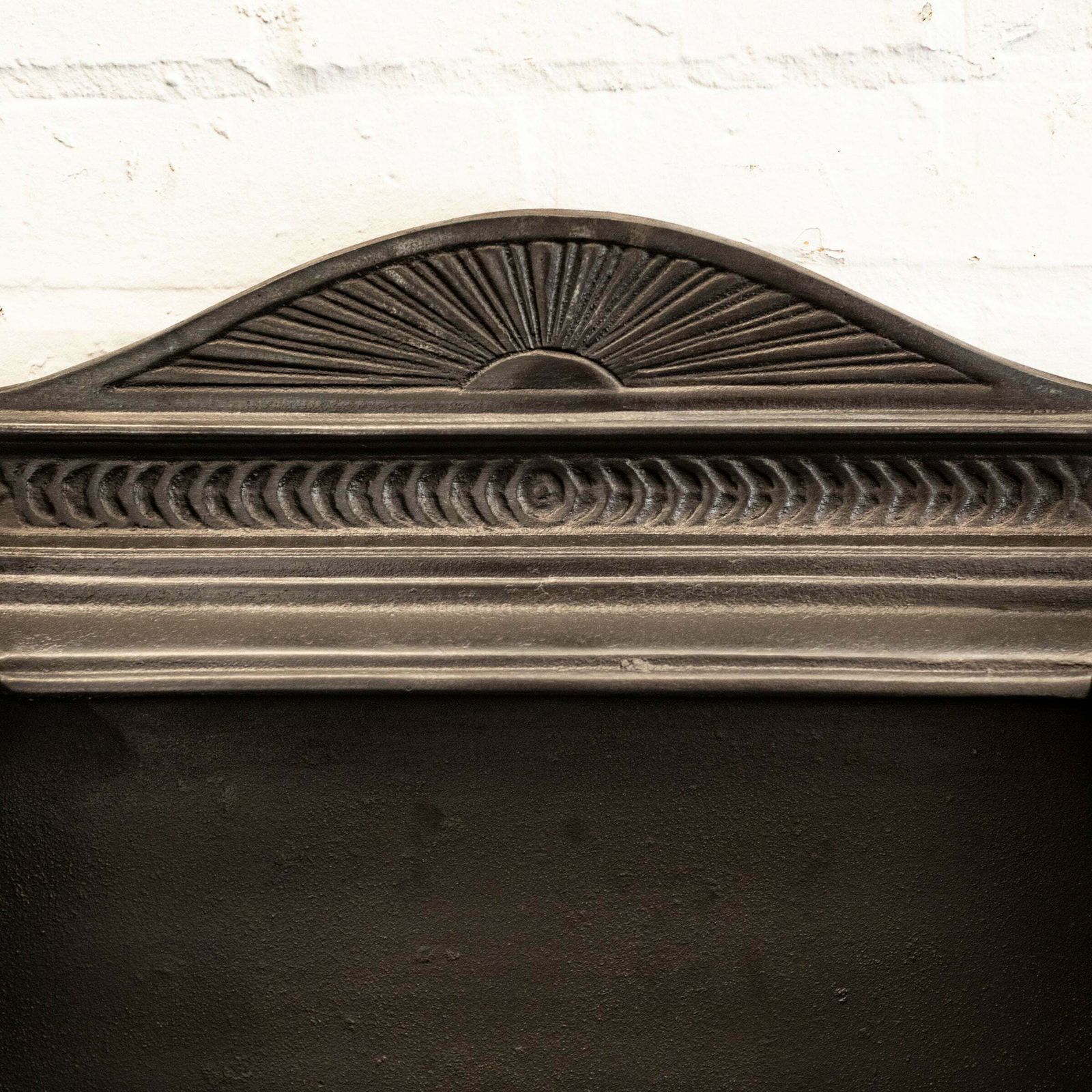 Victorian Style Cast Iron Fire Basket With Brass Finials photo vinterior