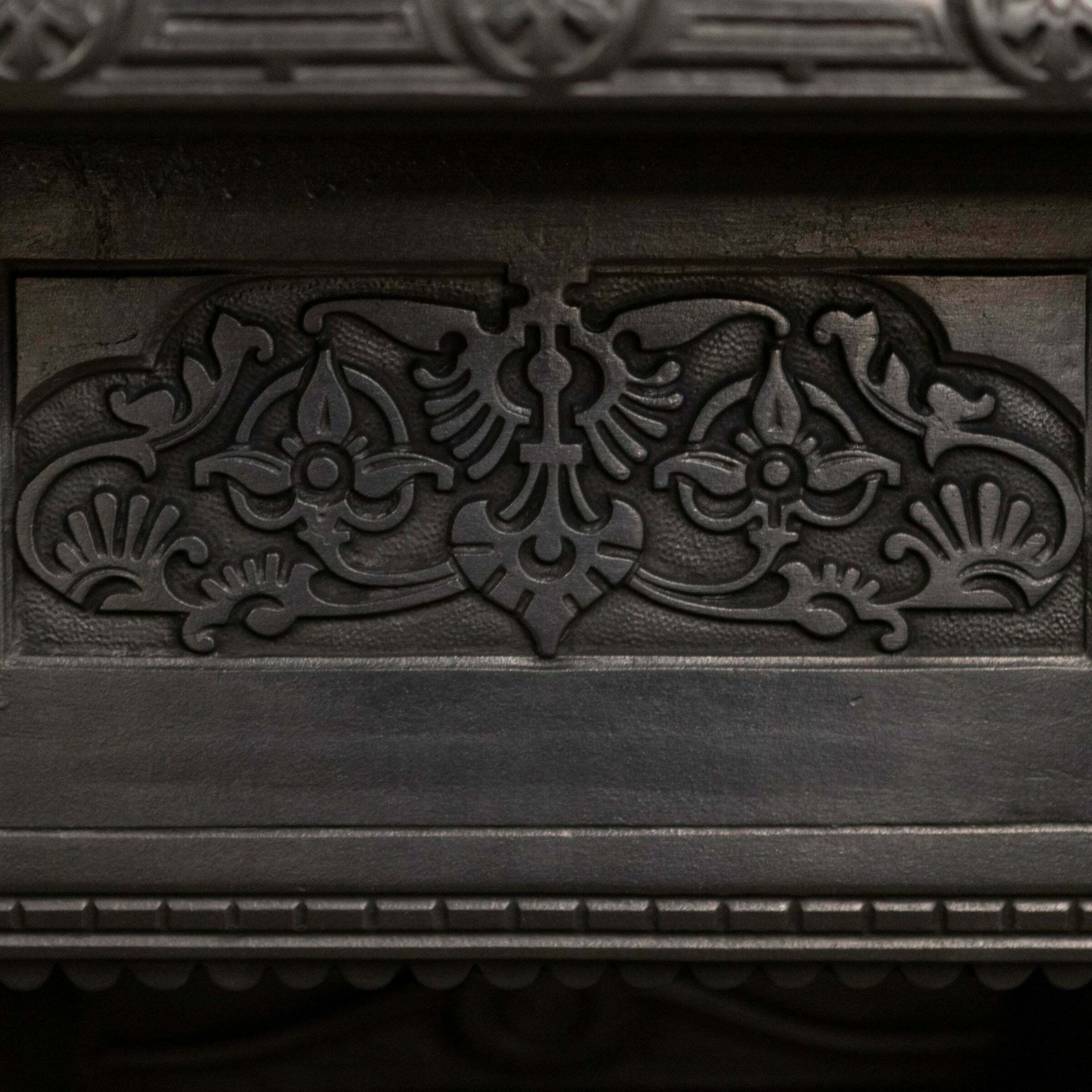 Antique Victorian Tiled Fireplace Insert photo vintage