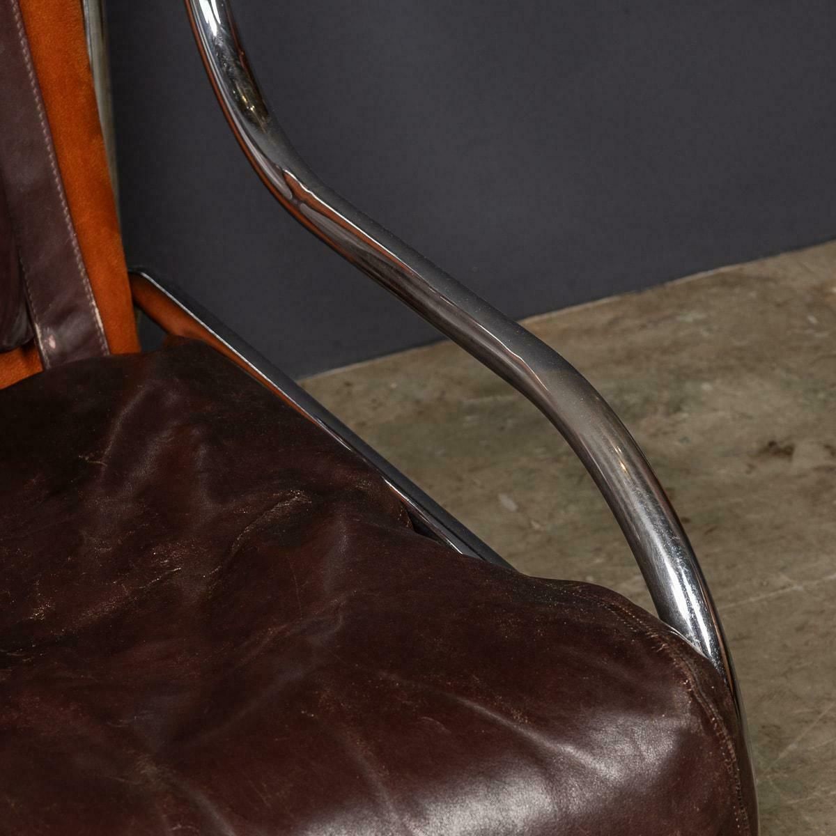 A 20th Century Italian Brown Leather Sofa By Gae Aulenti For Poltronova C.1962 photo buy