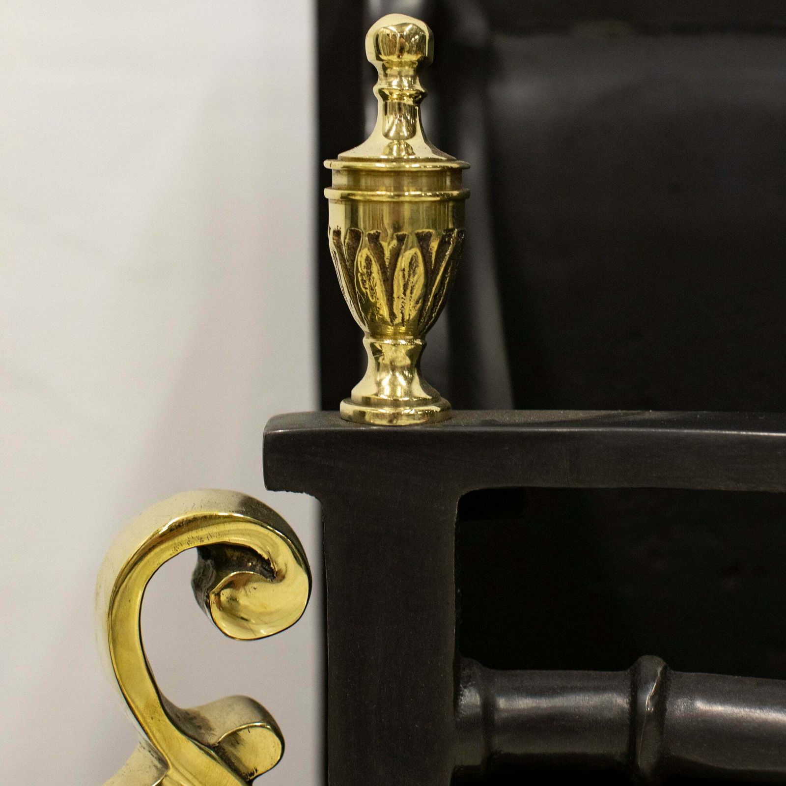Reclaimed Cast Iron And Brass Fire Basket photo vinterior