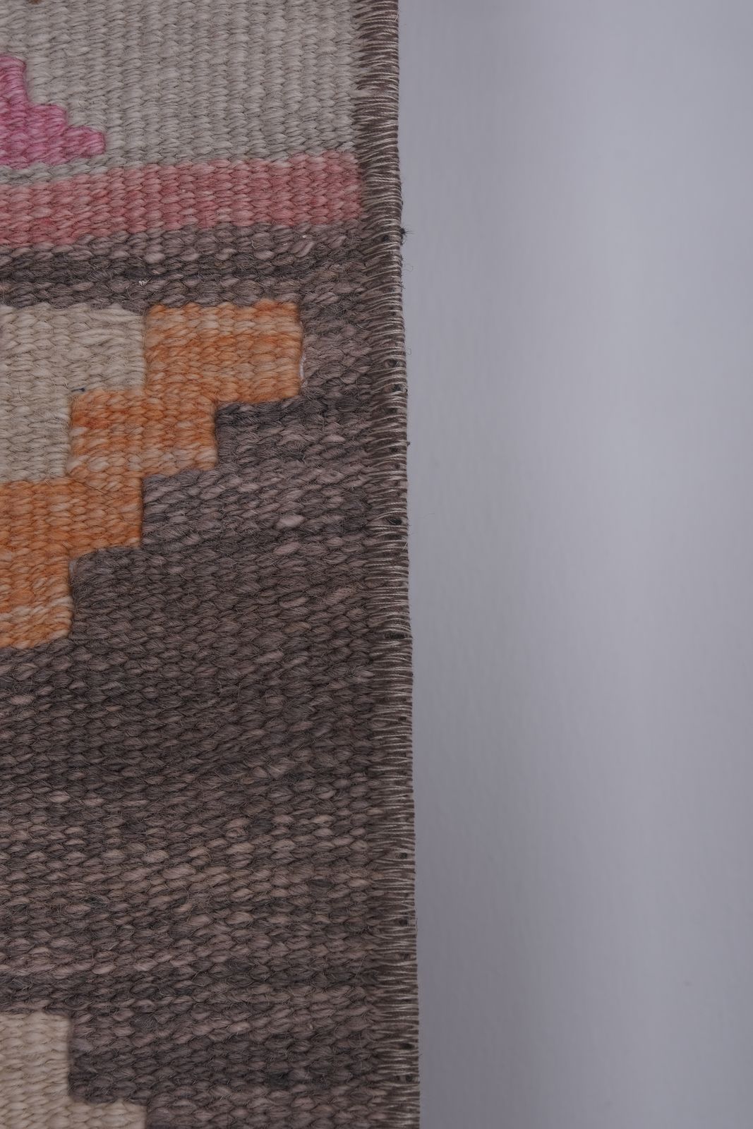 photo for sale 1960s Vintage Extra Long Turkish Kilim Runner With Mid Century Modern Style 2'4'' X 23'4''