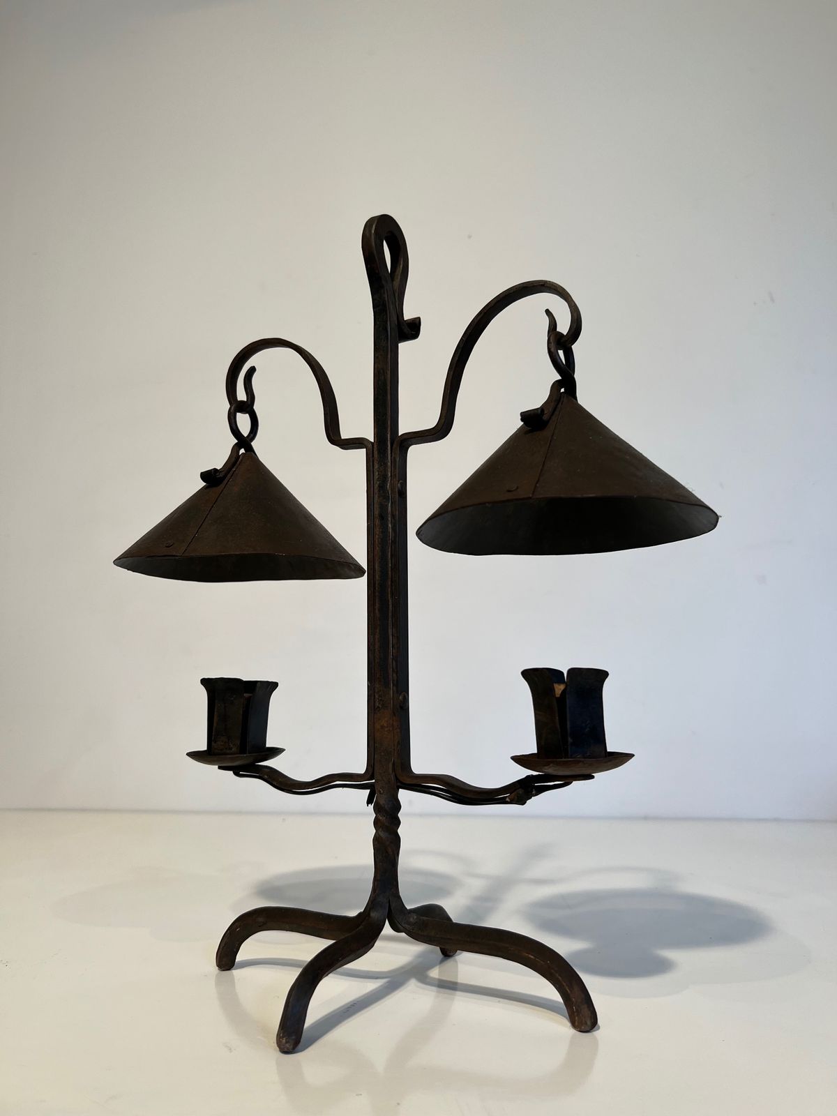 Wrought Iron Candelabra With 2 Lights photo furniture