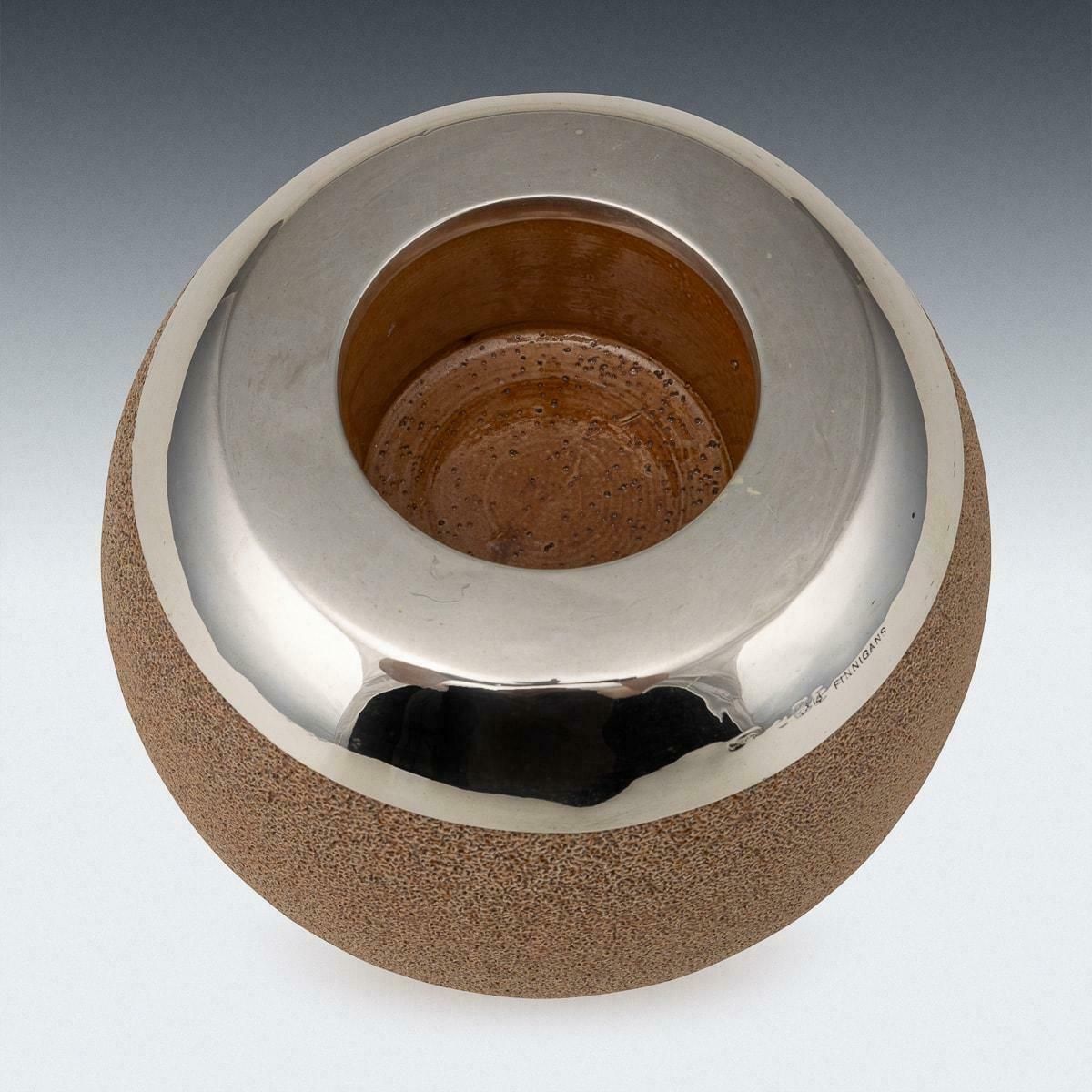 Antique 20thc English Silver Mounted Royal Doulton Ceramic Match Striker C.1910 photo 2195.0