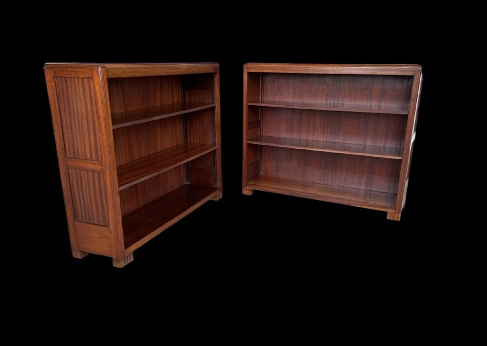 Pair Of Art Deco Bookcases By Betty Joel photo vinterior