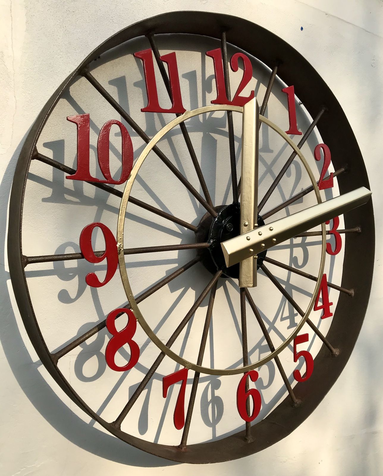 Vintage Folk Art Clock Face, 1980s photo for sale