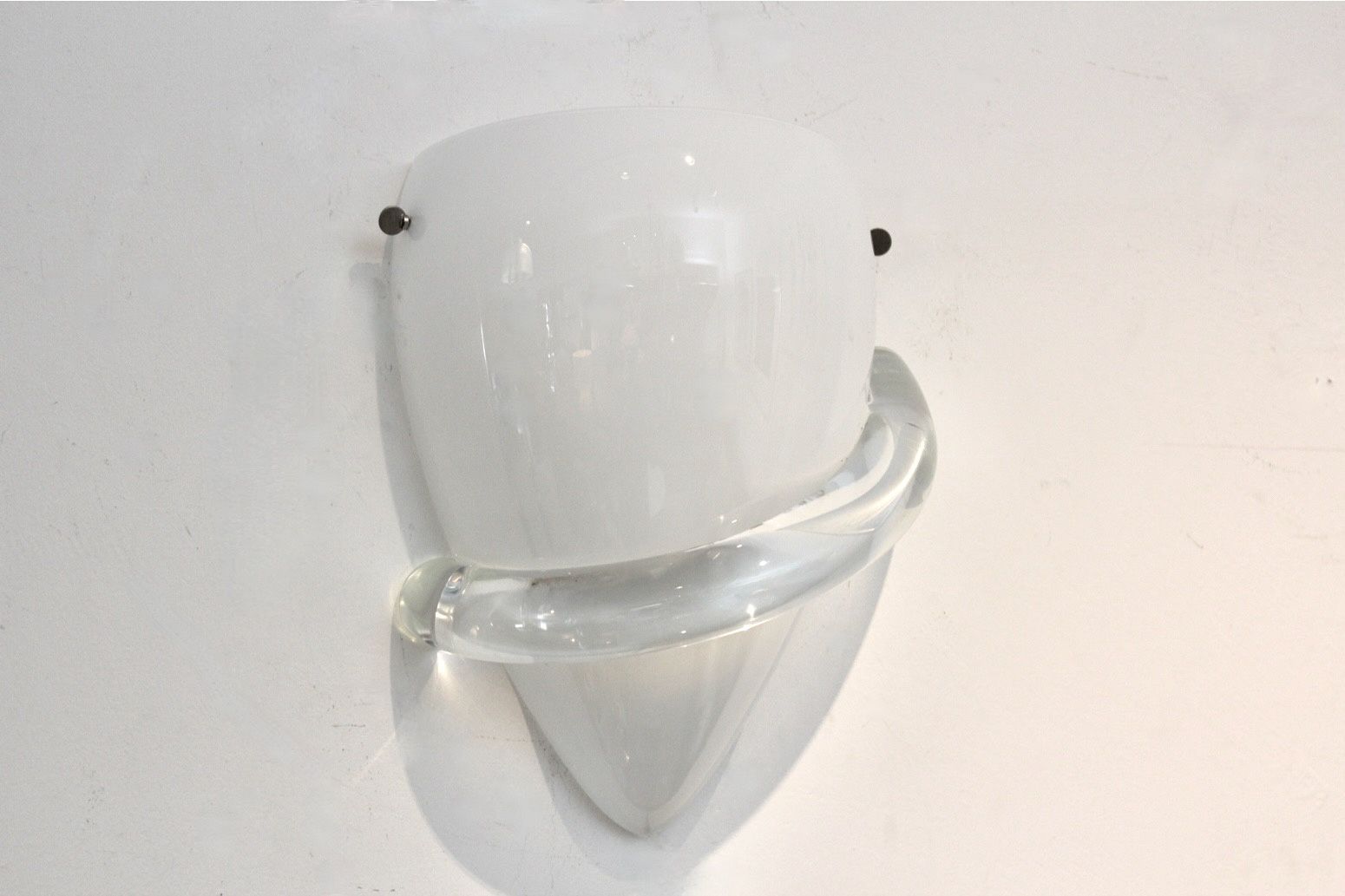 photo for sale Venini Murano Glass ‘Swan’ Wall Sconce By Tina Aufiero, Stock Of 5
