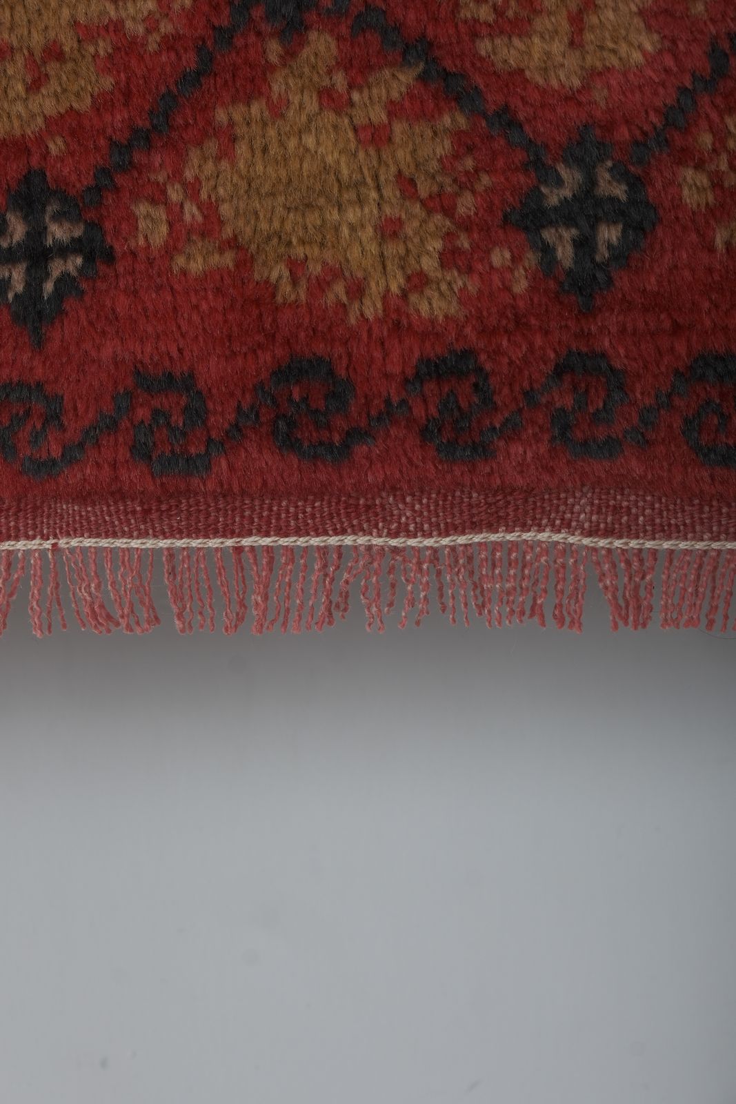 photo furniture Turkish Karapinar Red Tulu Rug 4'3" X 5'7"