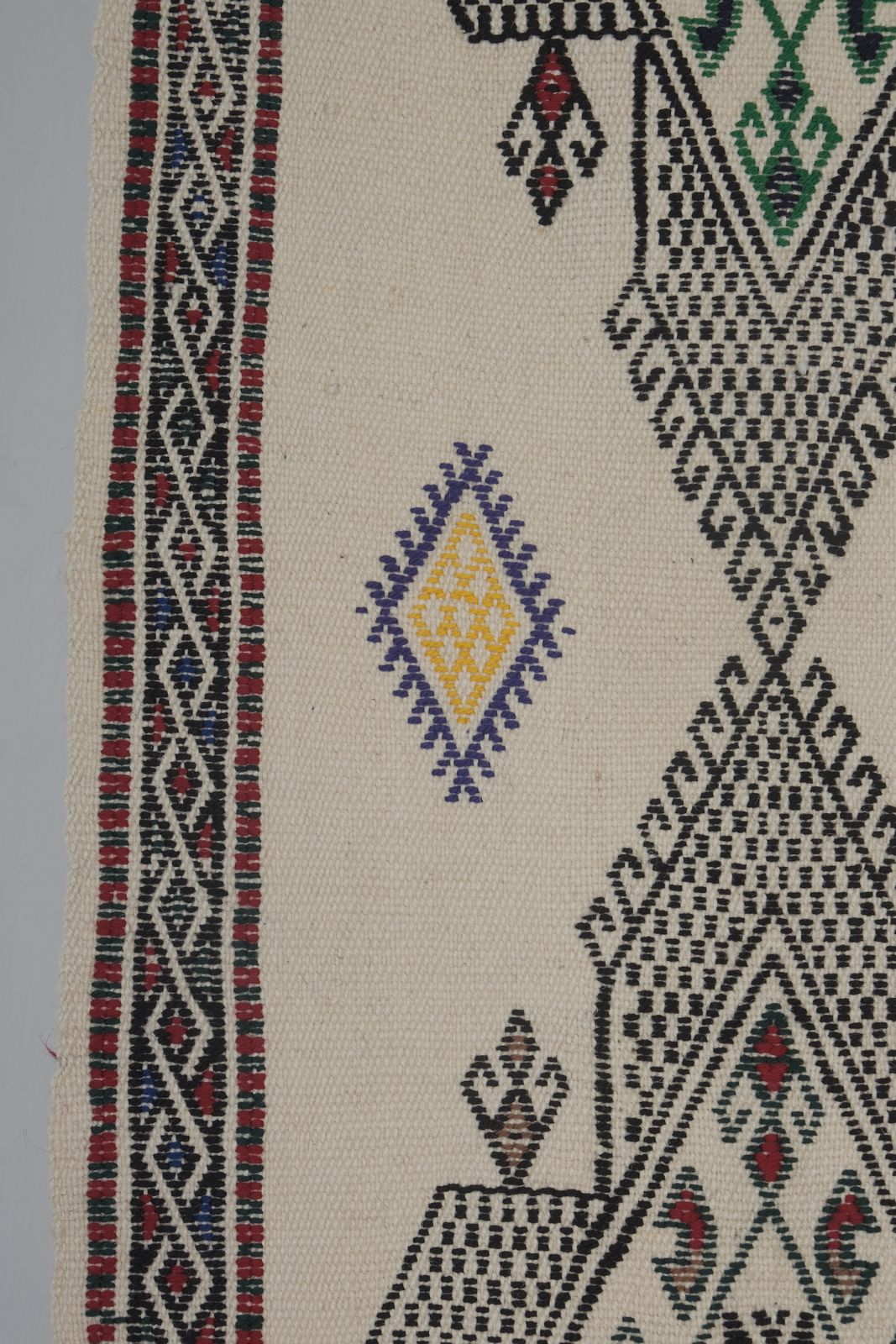 Textiles Vintage Geometrical Turkish Kilim Rug 5'1'' X 7'4'' photo