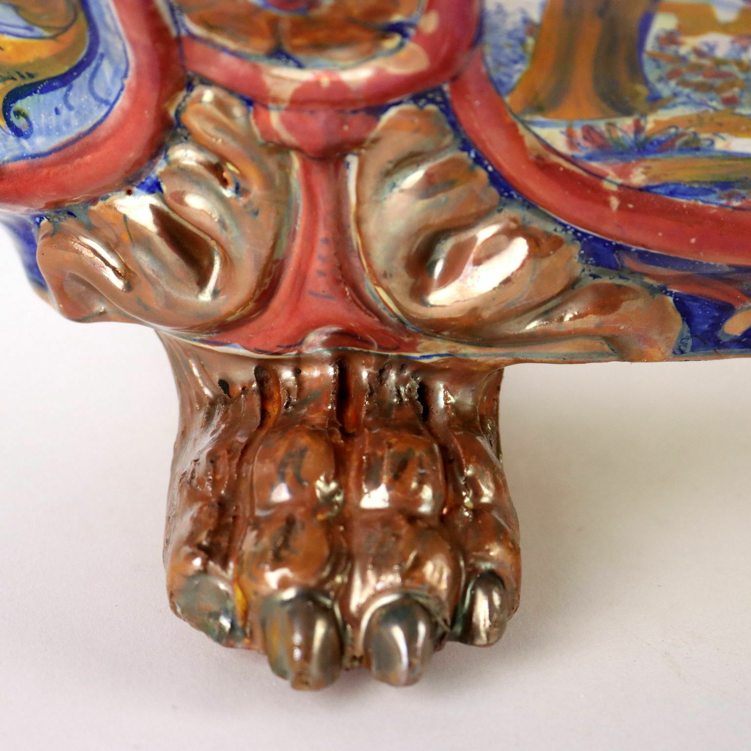 Fioriera In Maiolica Manifattura Alfredo Santarelli Gualdo Tadino photo for sale