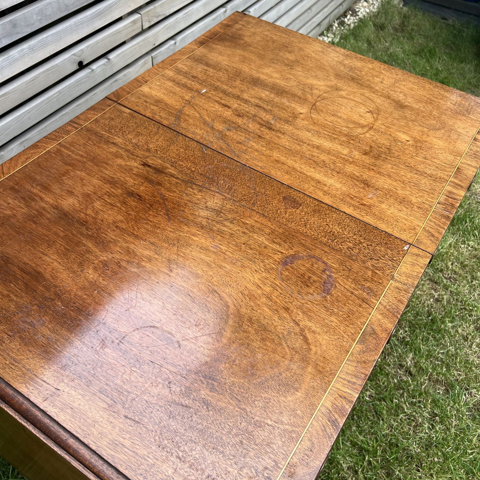 Antique English Mahogany Drop Leaf Stretcher Table On Castors, 19th Century photo 365.0