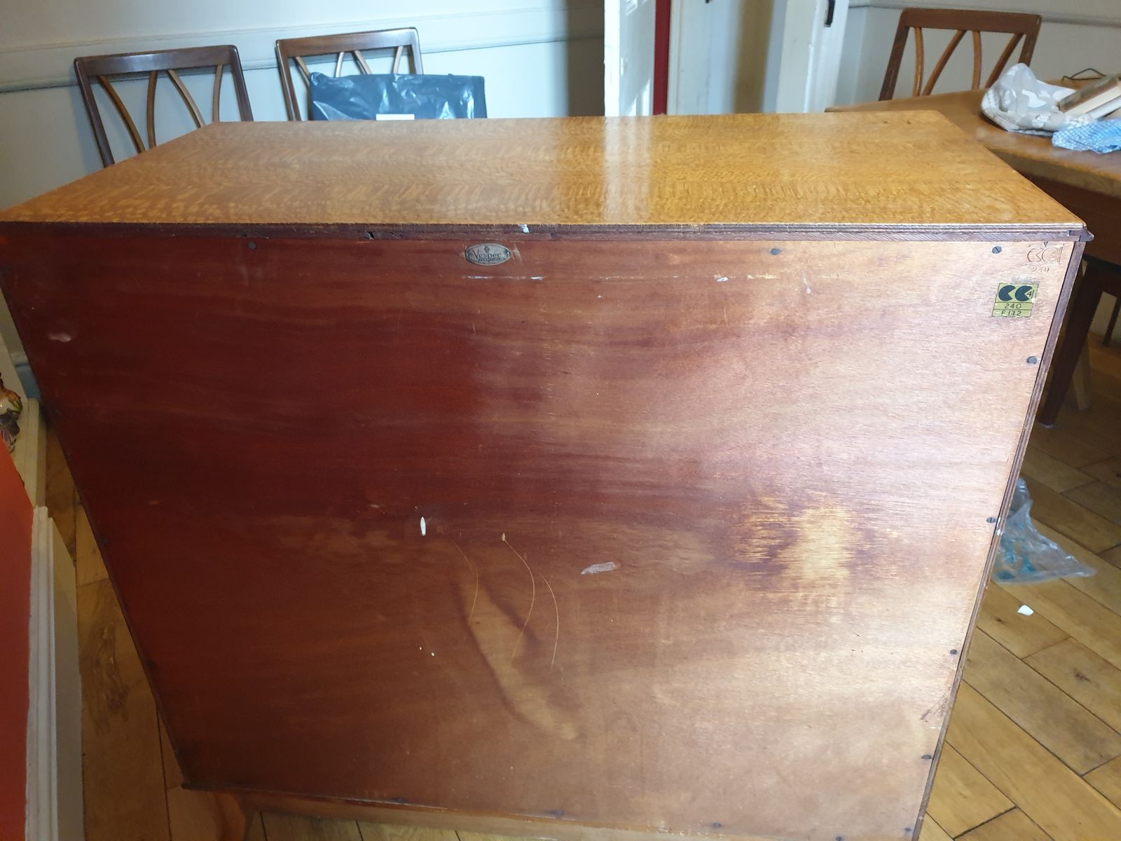 photo furniture Vesper Lacewood Chest Of Drawers 1950s