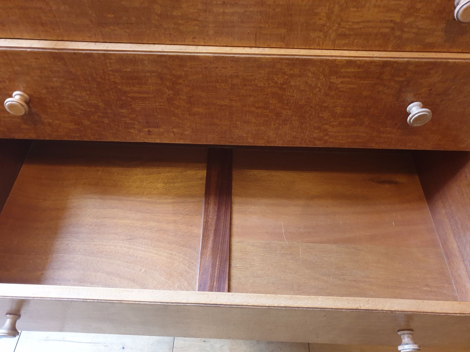 photo for sale Vesper Lacewood Chest Of Drawers 1950s