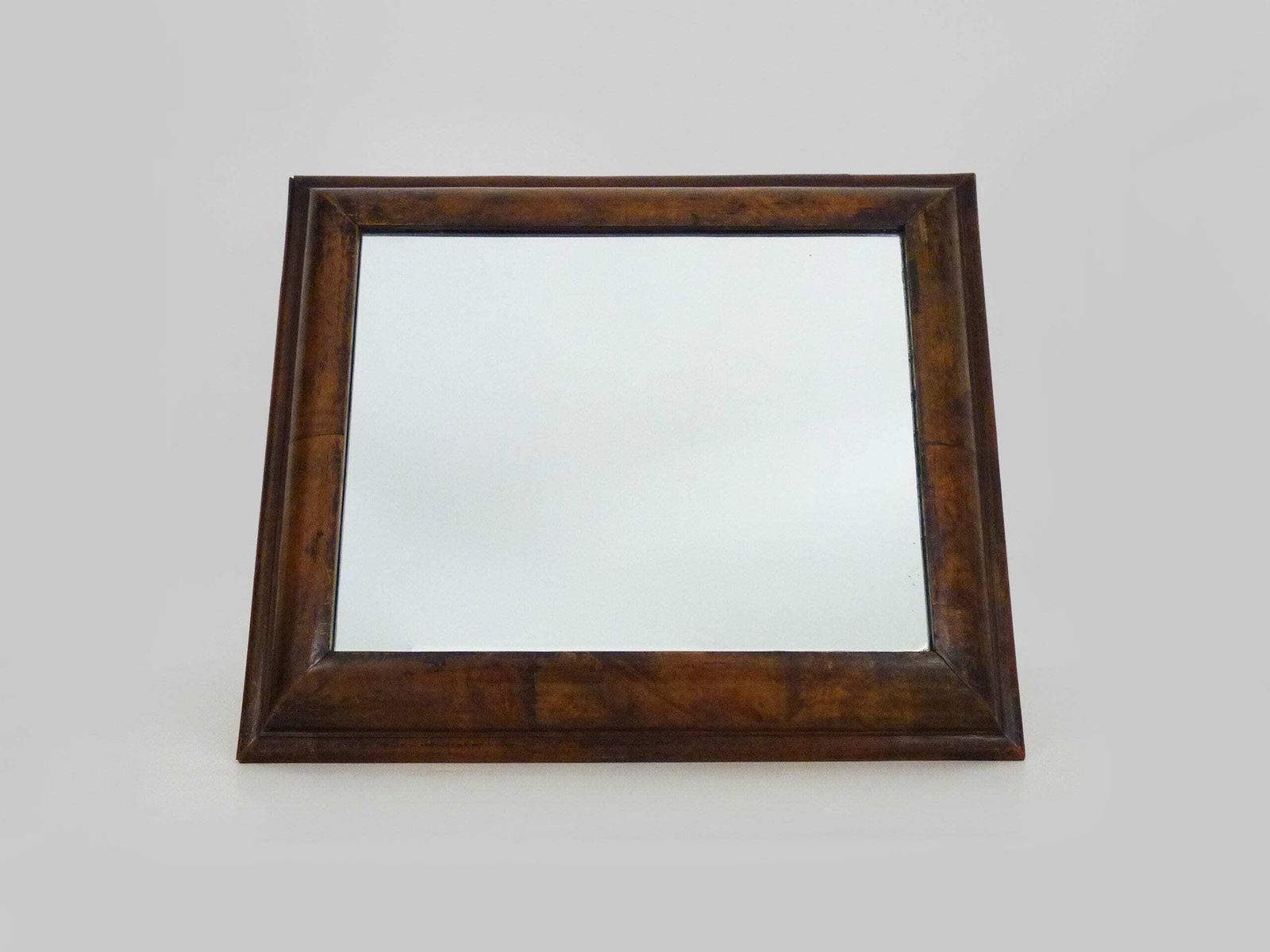 Very Large Psyche Mirror In Walnut Wood. Orthodox Bible Mirror. 19th Century. 53x63 Cm   20.86x24.80 " photo furniture