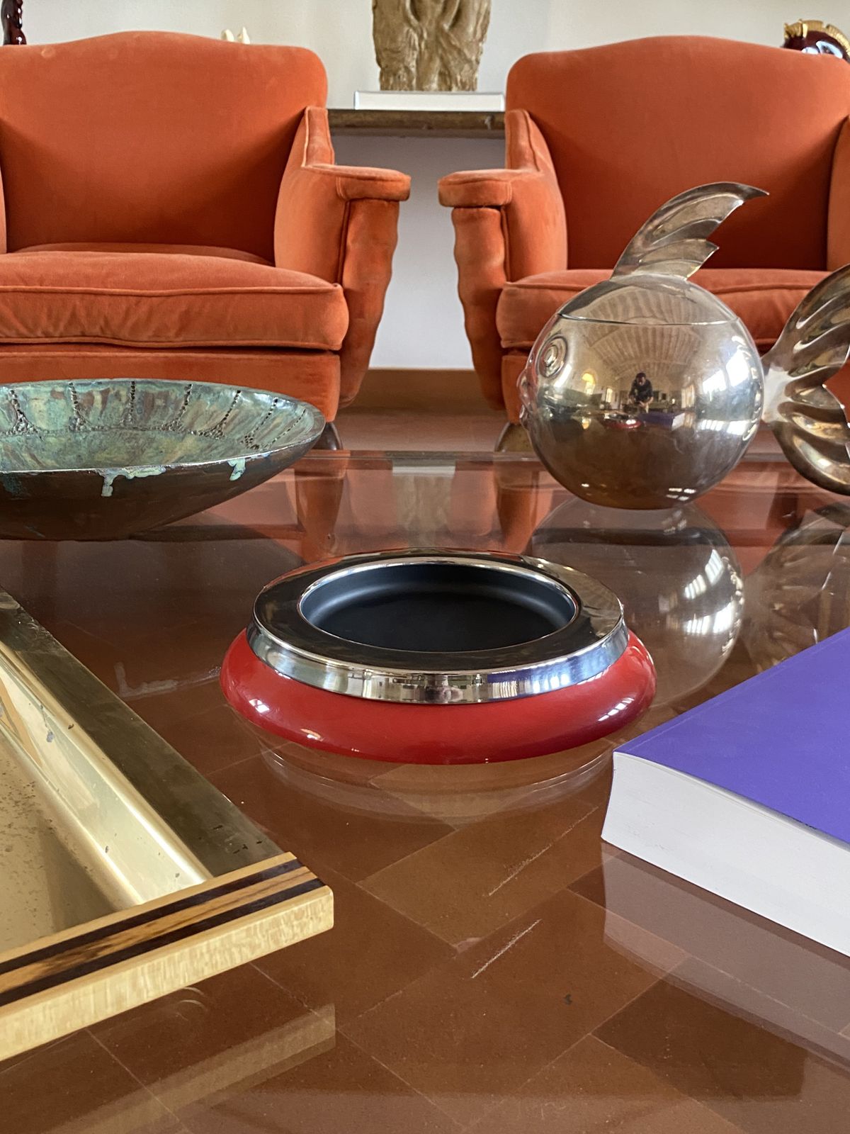 Sergio Asti, Mod.4635 Red Ashtray / Catchall, Kartell Italy 1967 photo furniture