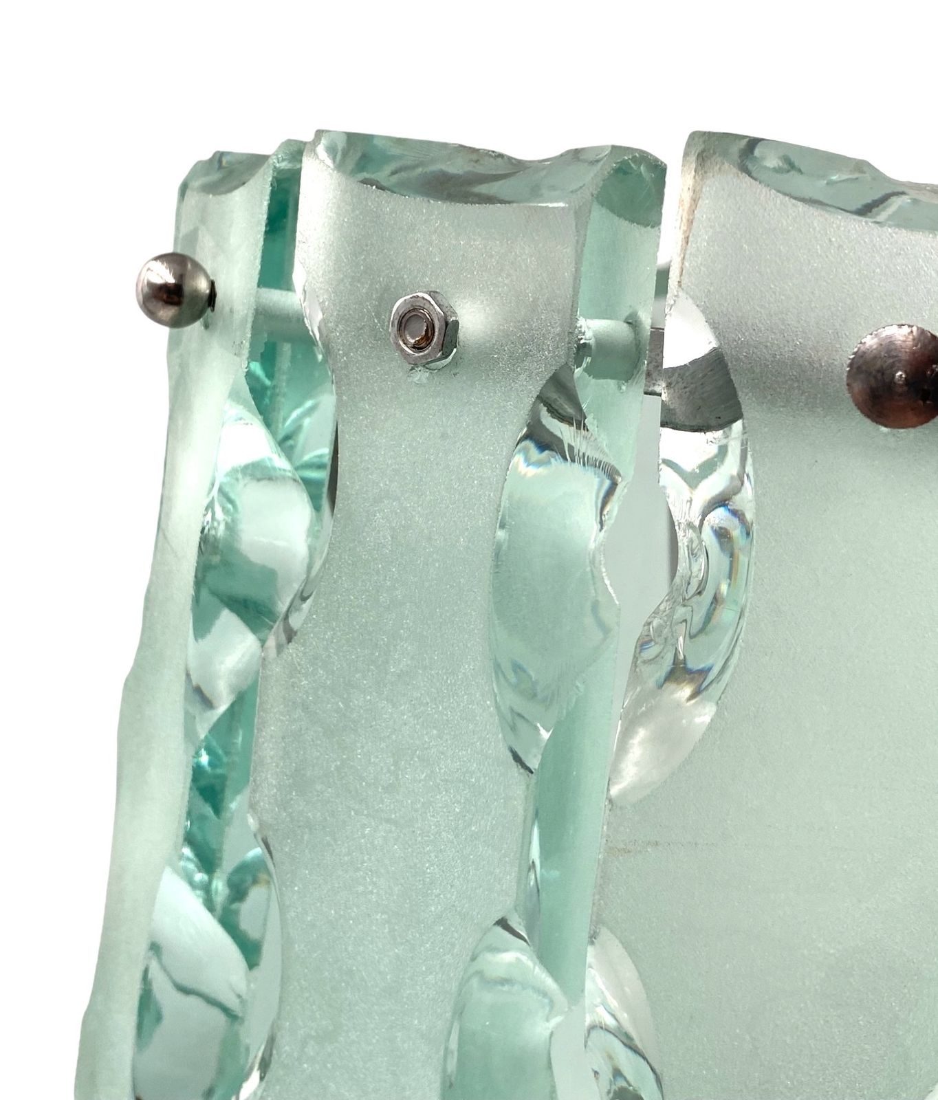 photo for sale Max Ingrand, Molded Glass Table Lamp, Zero Quattro Per Fontana Arte, Italy Circa 1970