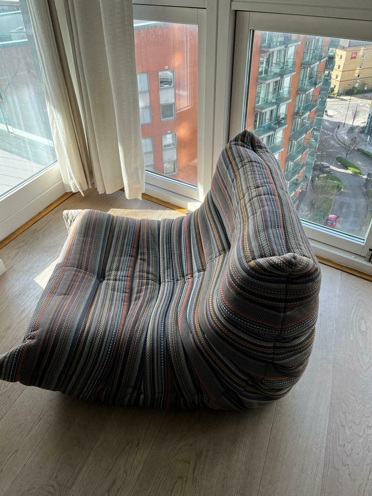 Ligne Roset Togo Chair In Paul Smith Fabric   Limited Edition photo 1999.0