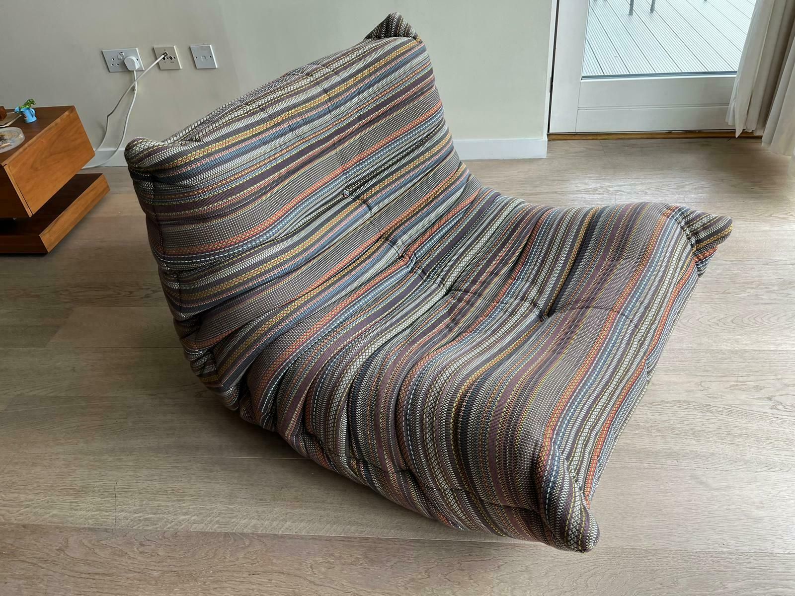 photo for sale Ligne Roset Togo Chair In Paul Smith Fabric   Limited Edition