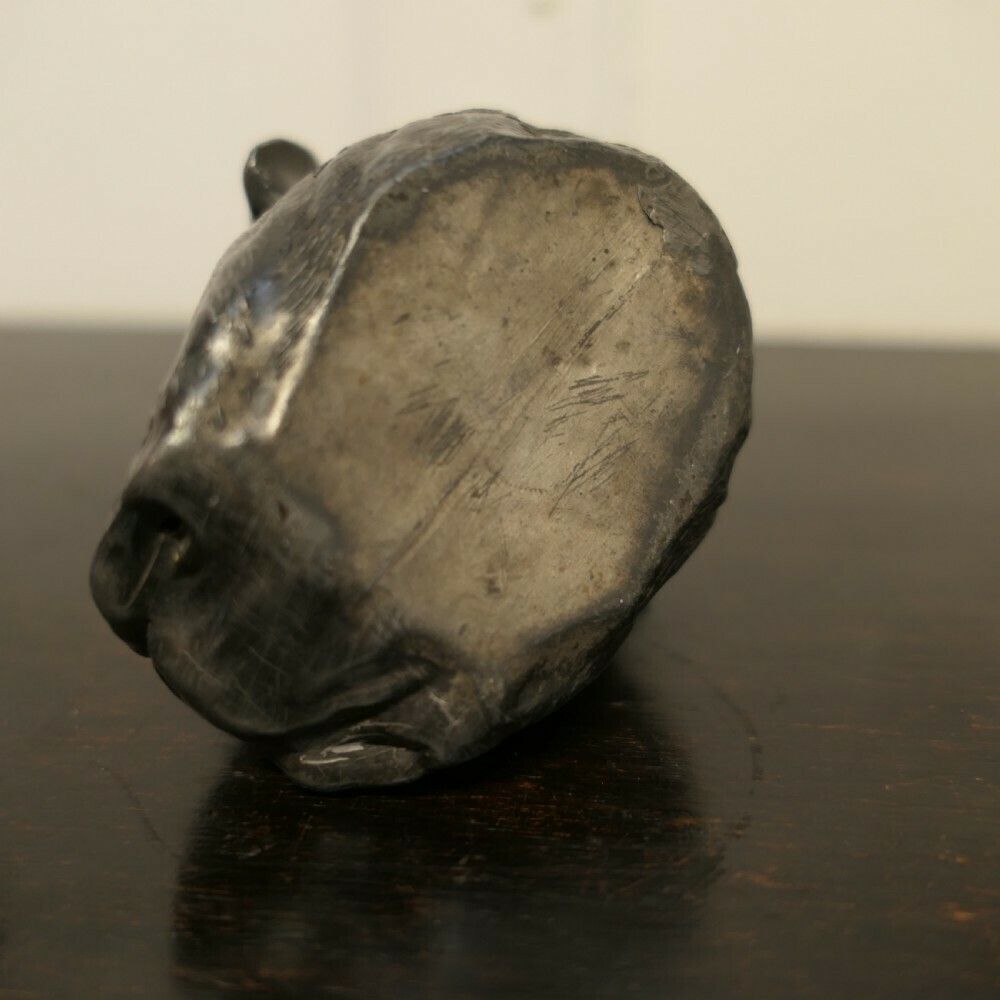 Rare Pewter Vesta Case, As A Bull Dog’s Head photo buy