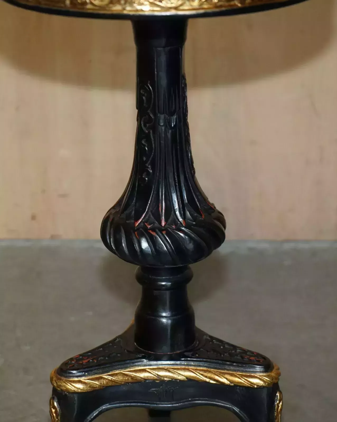 photo for sale Pair Of Vintage French Side Tables One With A Specimen Pietra Dura Marble Top