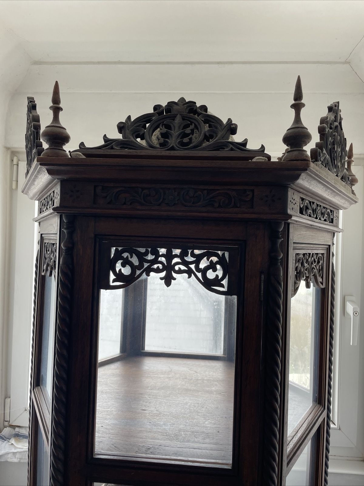 Handcrafted Display Cabinet Wood/Glass From Thailand photo 400.0