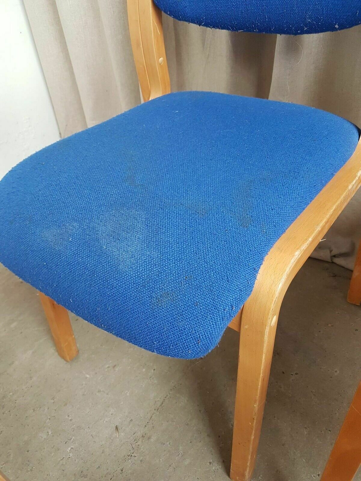 Vtg Late Mid Century Set Of 4 Modernist Style Dining Chairs Scandi Retro R504 photo vintage