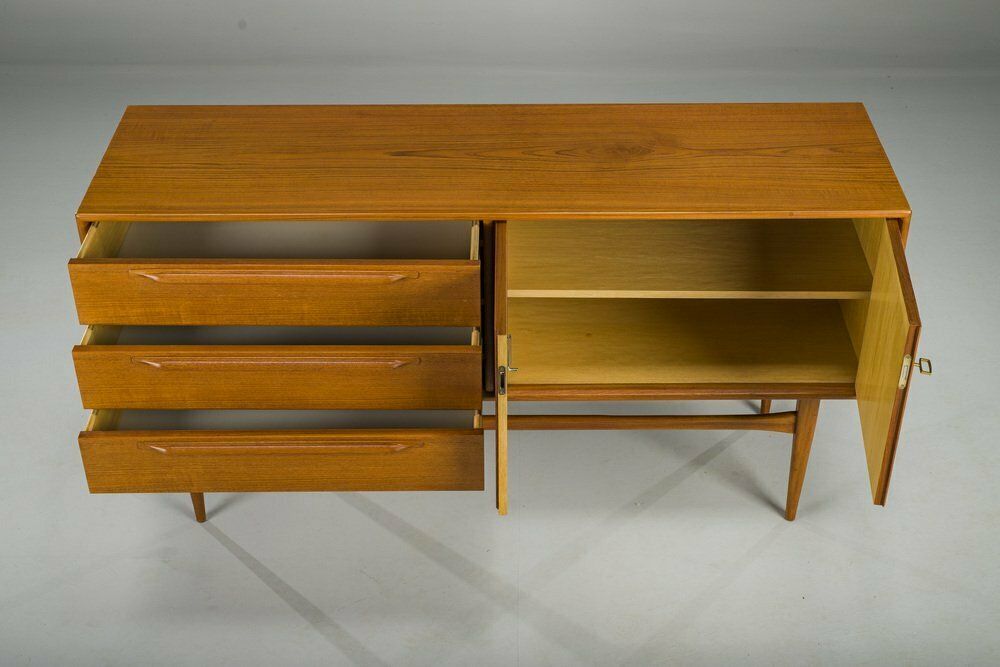photo vinterior Mid Century Teak Type Rt 200 Sideboard Made Of Teak By Heinrich Riestenpatt For Rt Möbel, 1960s