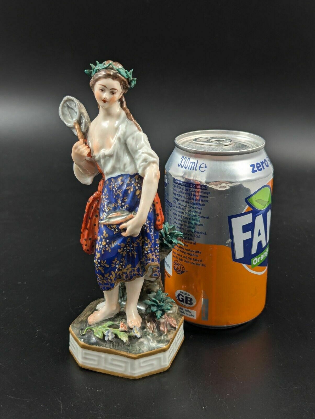 photo for sale Antique Derby Figurine, "Water Element" C. 1800.