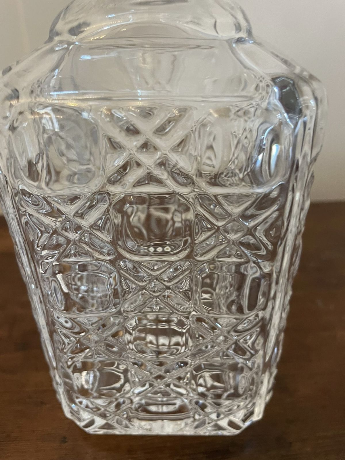 Antique Early 20th Century Quality Cut Glass Decanter photo vinterior