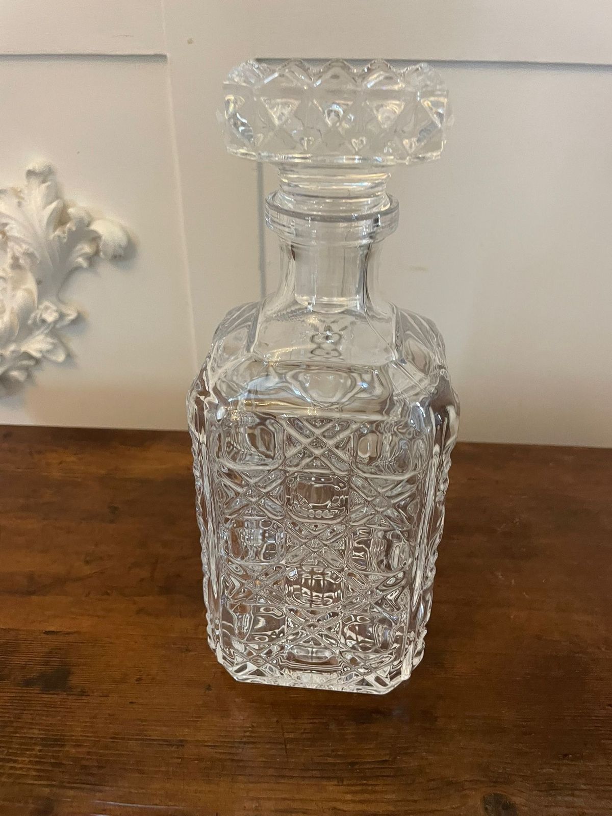 Antique Early 20th Century Quality Cut Glass Decanter