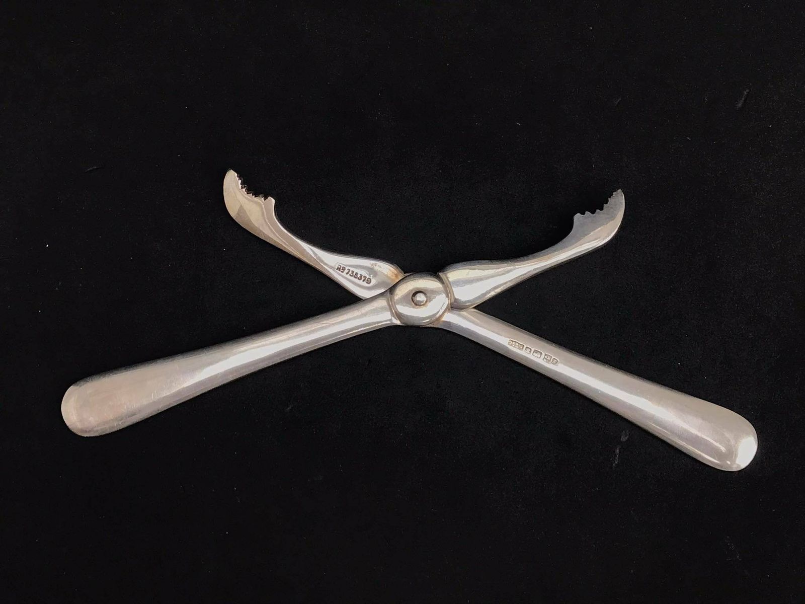 photo for sale Lobster Cracker Tongs Lobster Crab Seafood Tools Victorian Flatware Serving Seafood Antique English Silver Plated Gift For Family