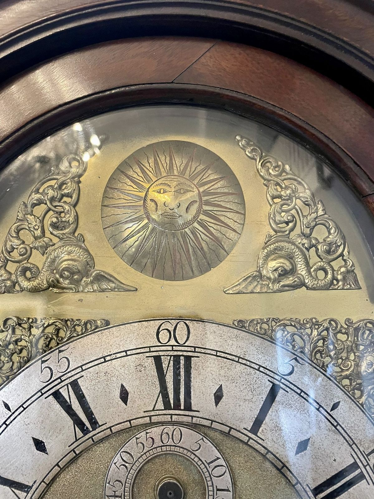 Fine Antique 18th Century Mahogany Longcase Clock Signed Charles Shuckburgh, London photo vintage