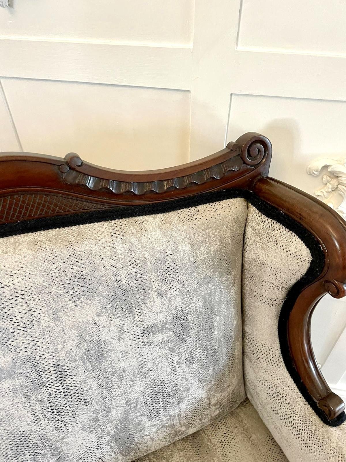 1885.0 Outstanding Quality Antique 19th Century Carved Mahogany Sofa photo