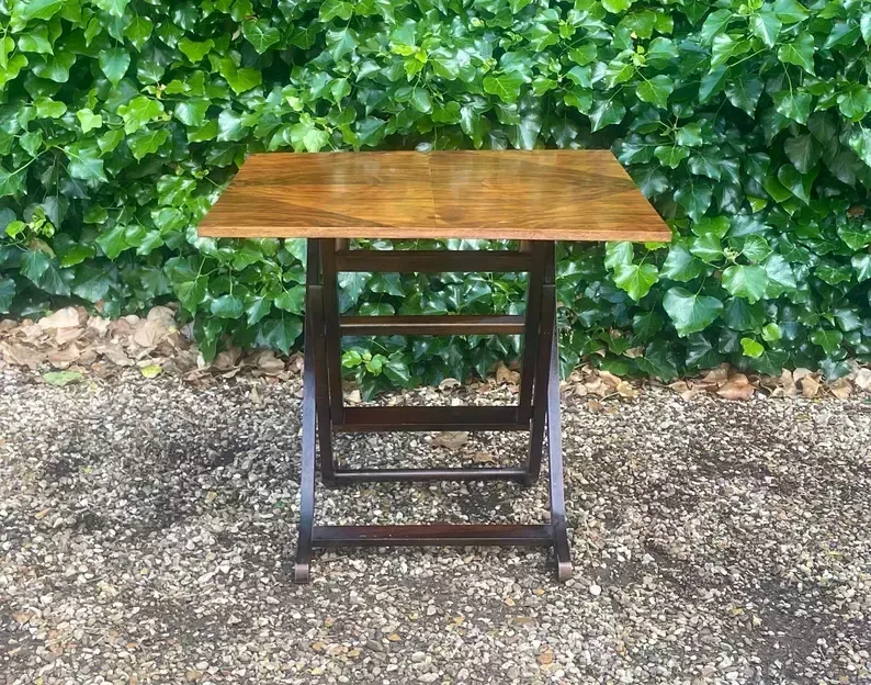 Vintage Meredew Walnut Folding Occasional Table
