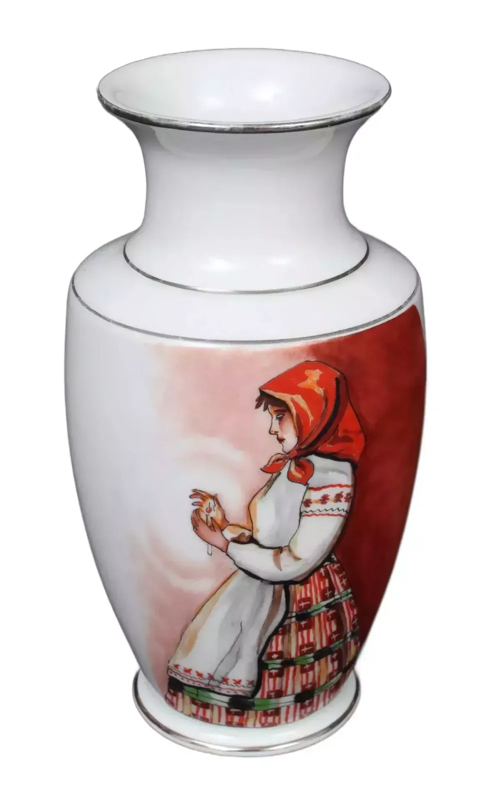 Jessen Porcelain Vase With Painting photo 1155.0