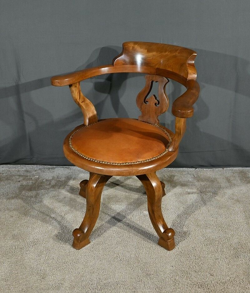 Swivel Armchair, Victorian Era, England – 2nd Part Of The 19th Century photo furniture